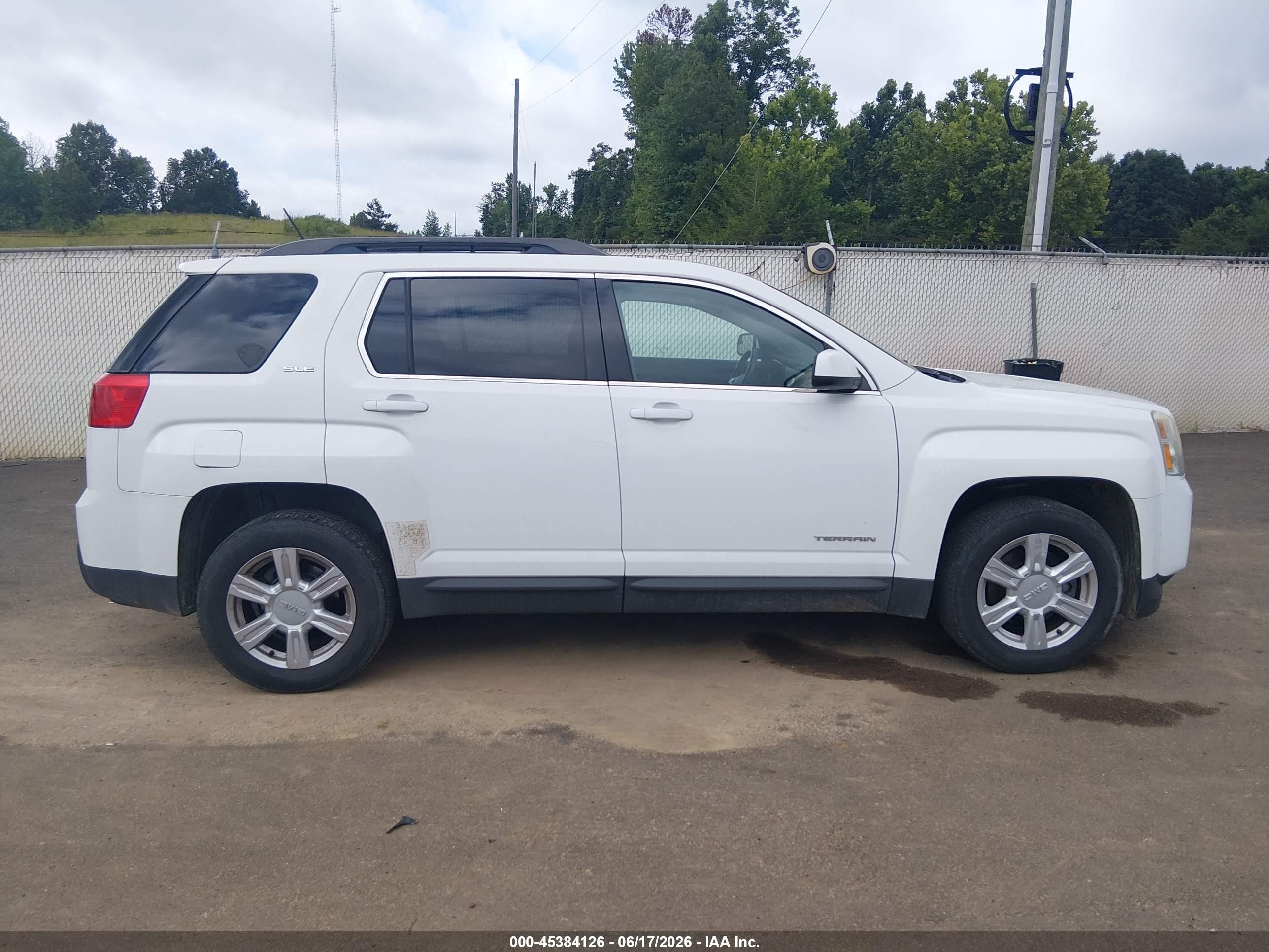 2014 Gmc Terrain Sle-2 White vin: 2GKALREKXE6197868