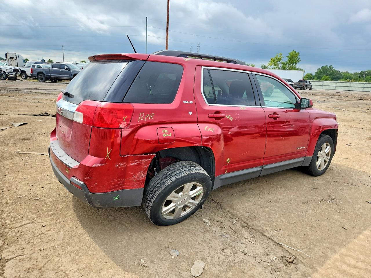 2014 Gmc Terrain Sle Red vin: 2GKALREKXE6325963