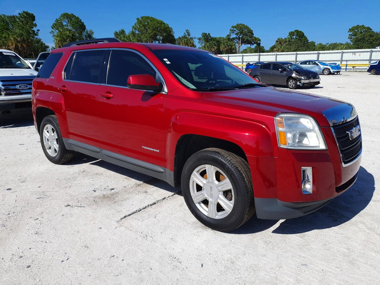 2015 Gmc Terrain Sle Red vin: 2GKALREKXF6287684