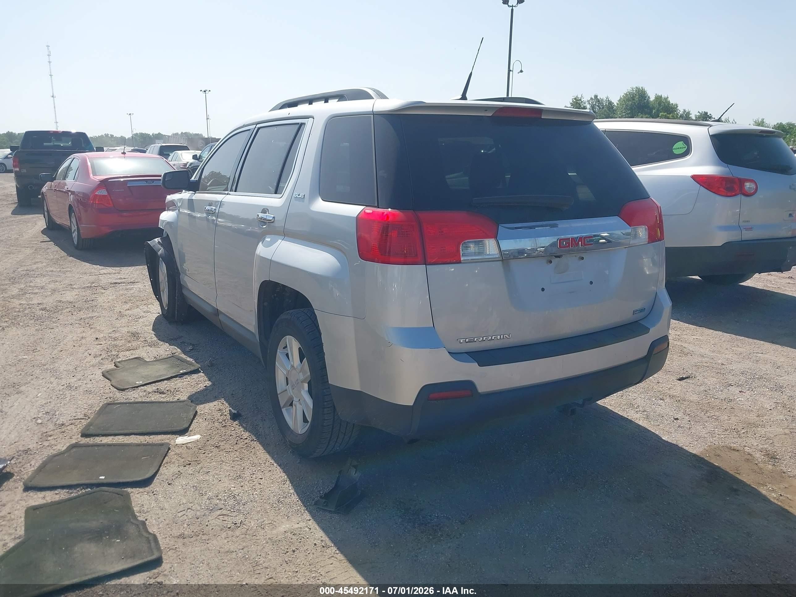 2012 Gmc Terrain Sle-2 Серебряный vin: 2GKALSEK0C6134007