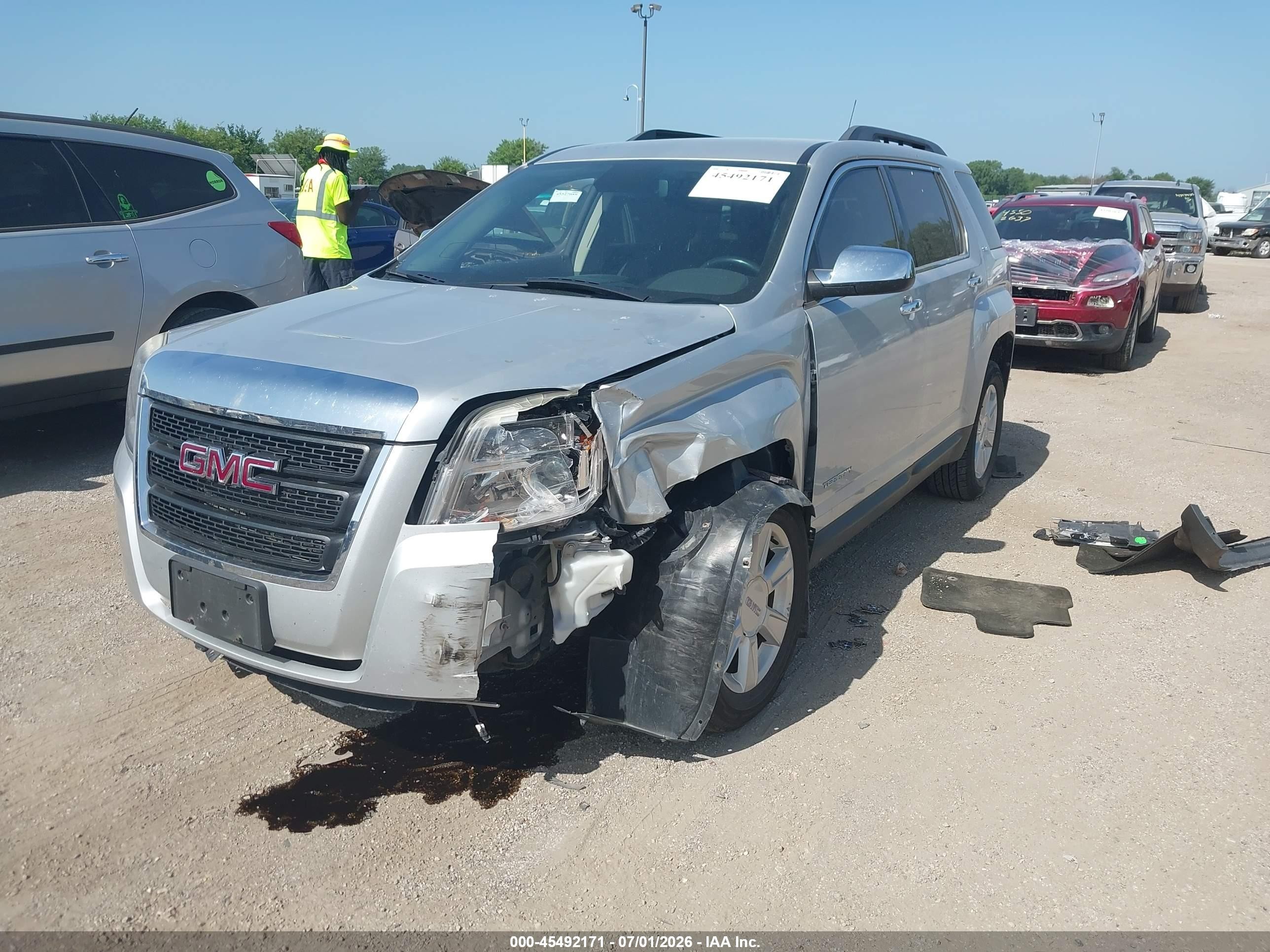 2012 Gmc Terrain Sle-2 Серебряный vin: 2GKALSEK0C6134007