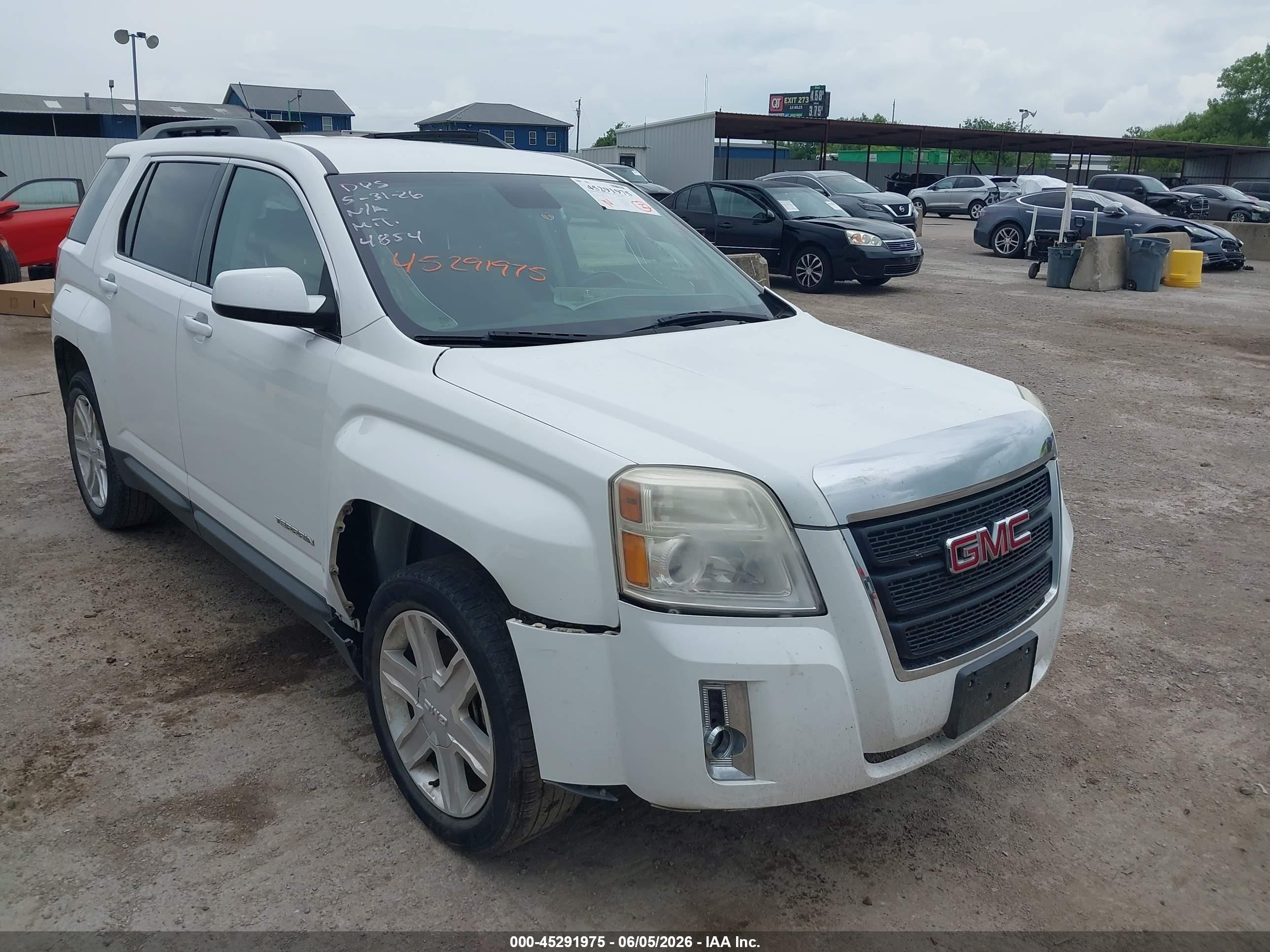 2012 Gmc Terrain Sle-2 White vin: 2GKALSEK0C6194854