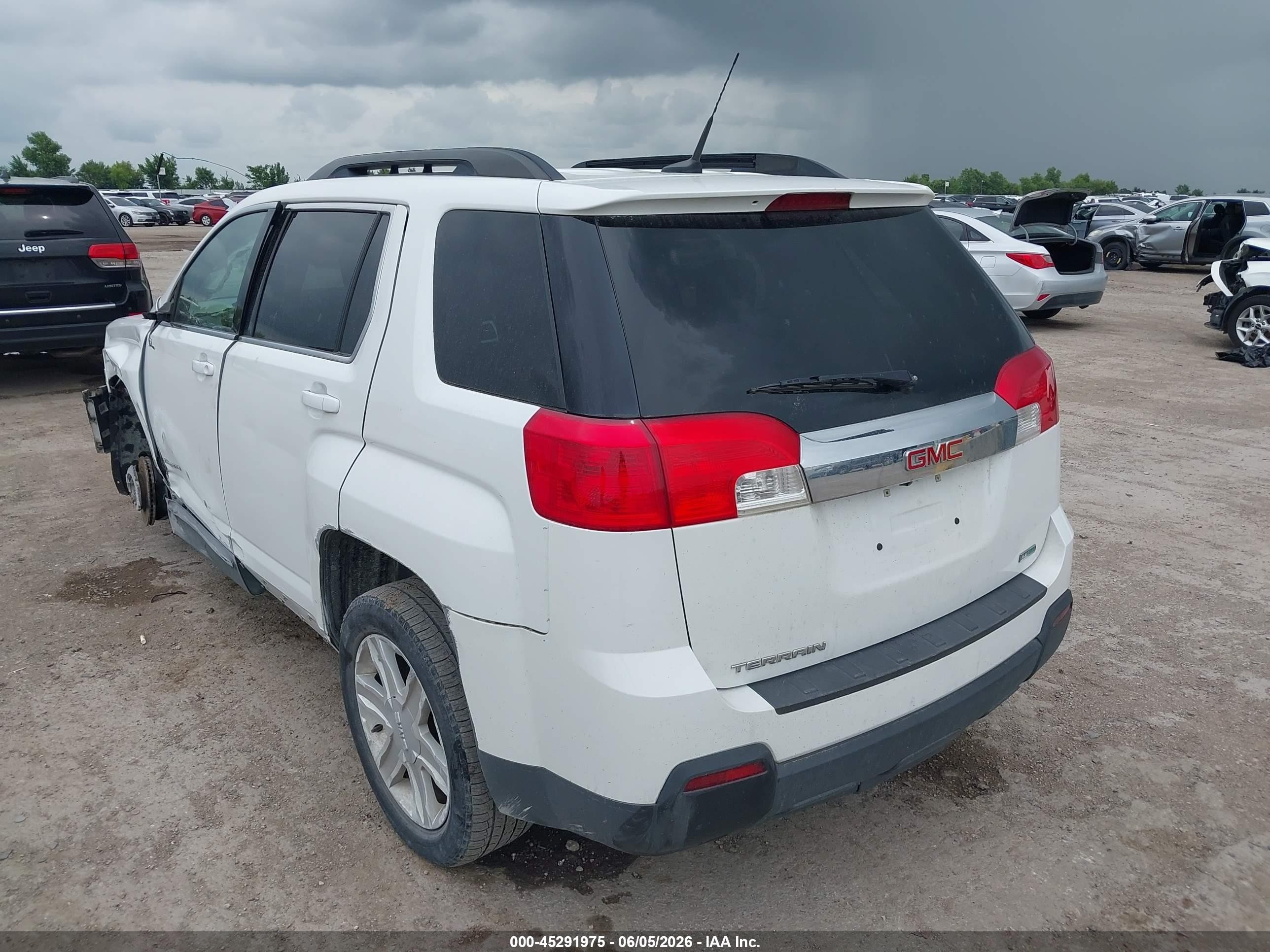 2012 Gmc Terrain Sle-2 White vin: 2GKALSEK0C6194854