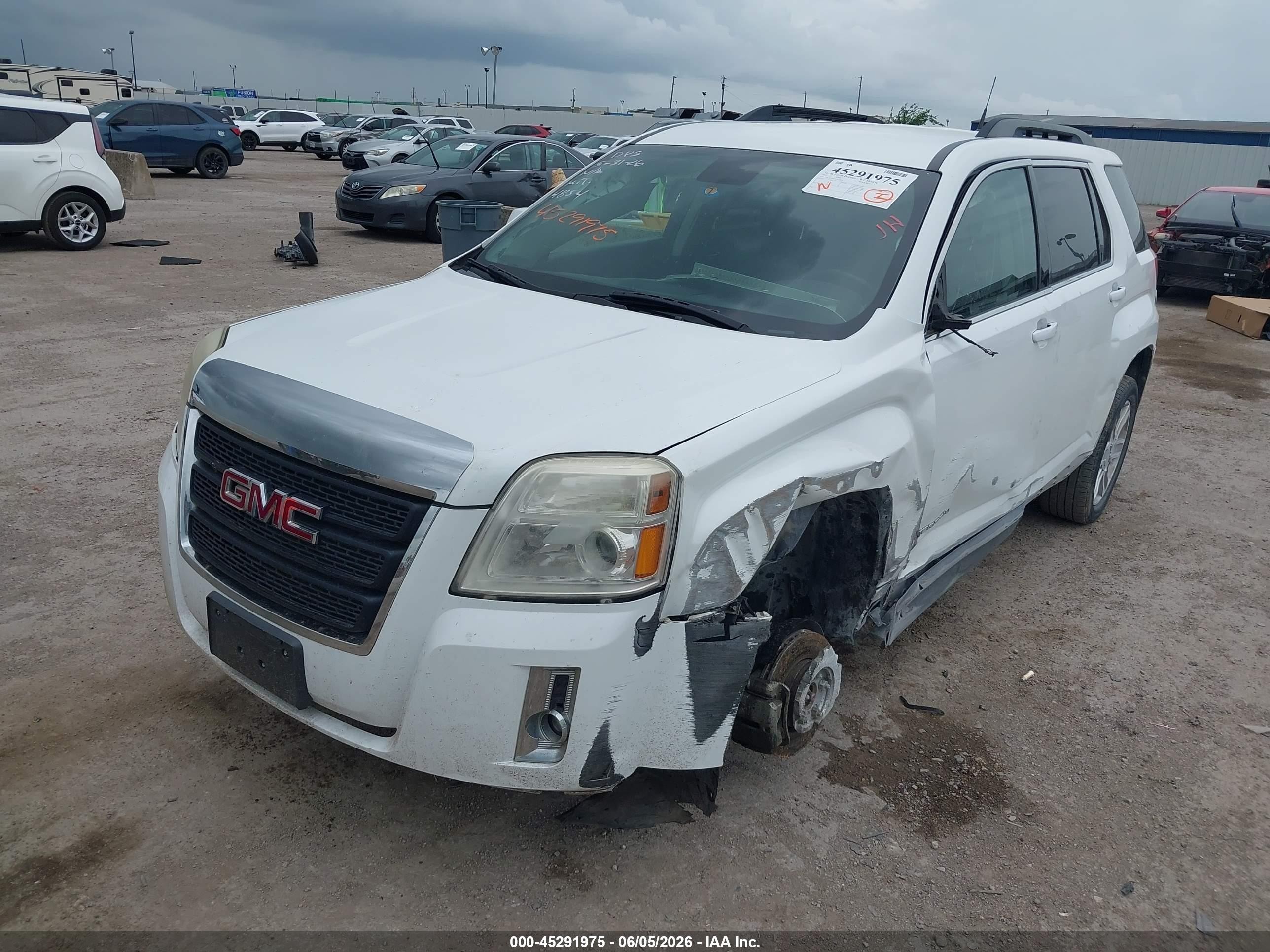 2012 Gmc Terrain Sle-2 White vin: 2GKALSEK0C6194854
