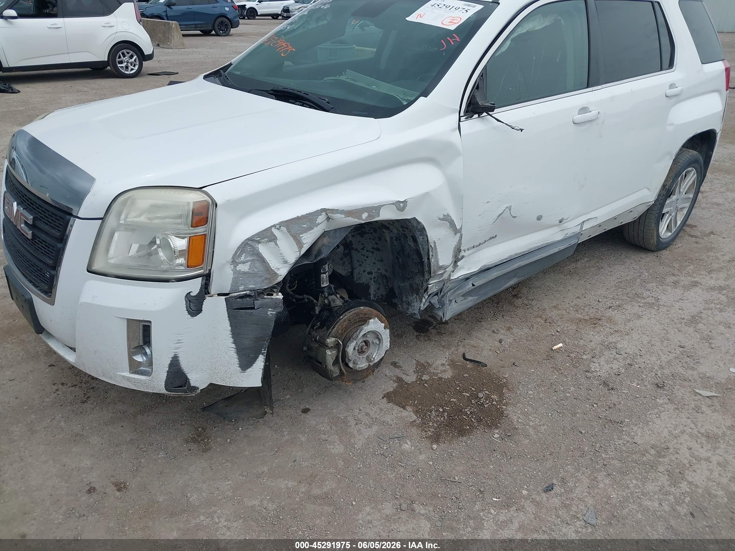 2012 Gmc Terrain Sle-2 White vin: 2GKALSEK0C6194854