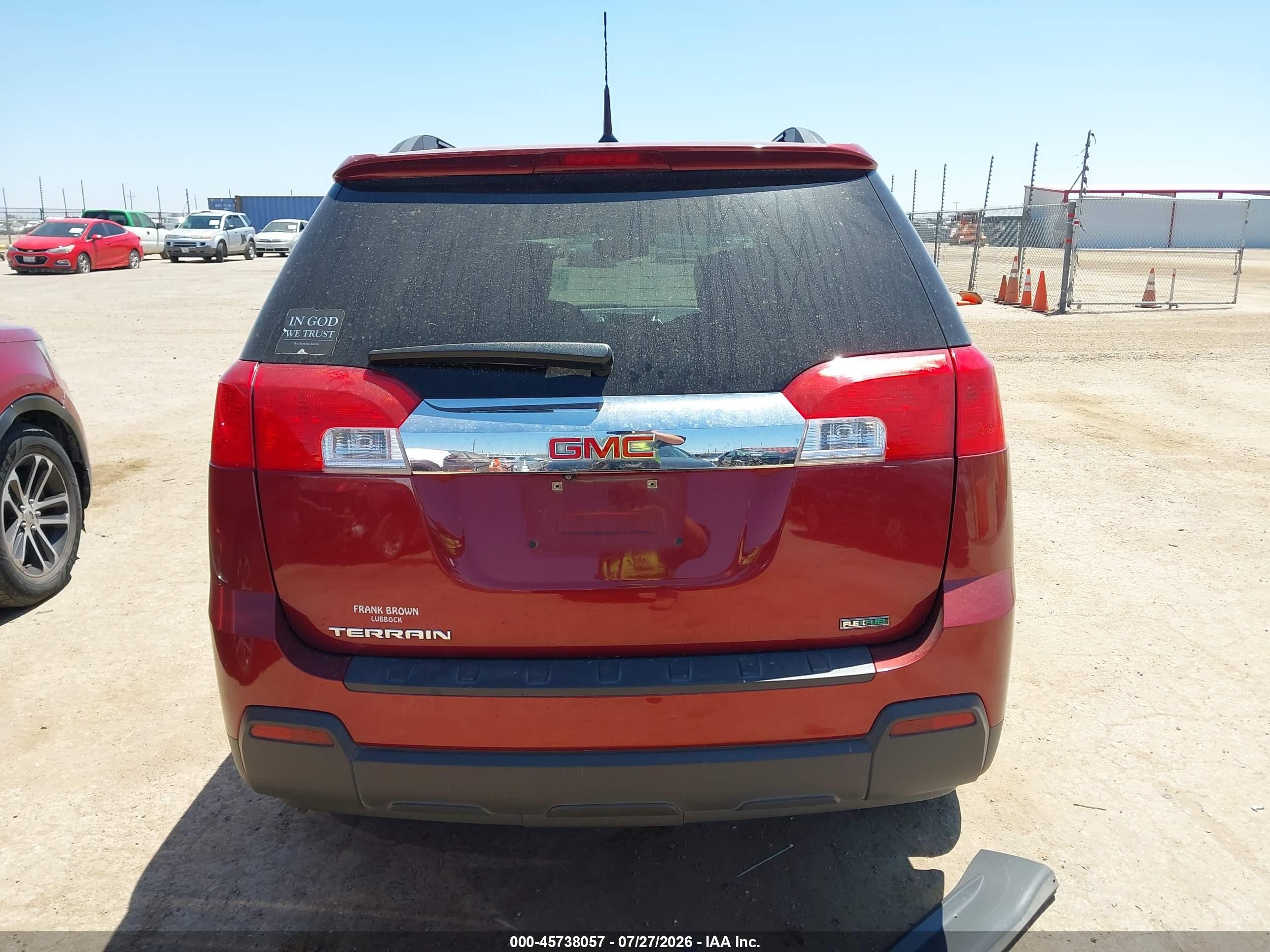 2012 Gmc Terrain Sle-2 Red vin: 2GKALSEK0C6280570