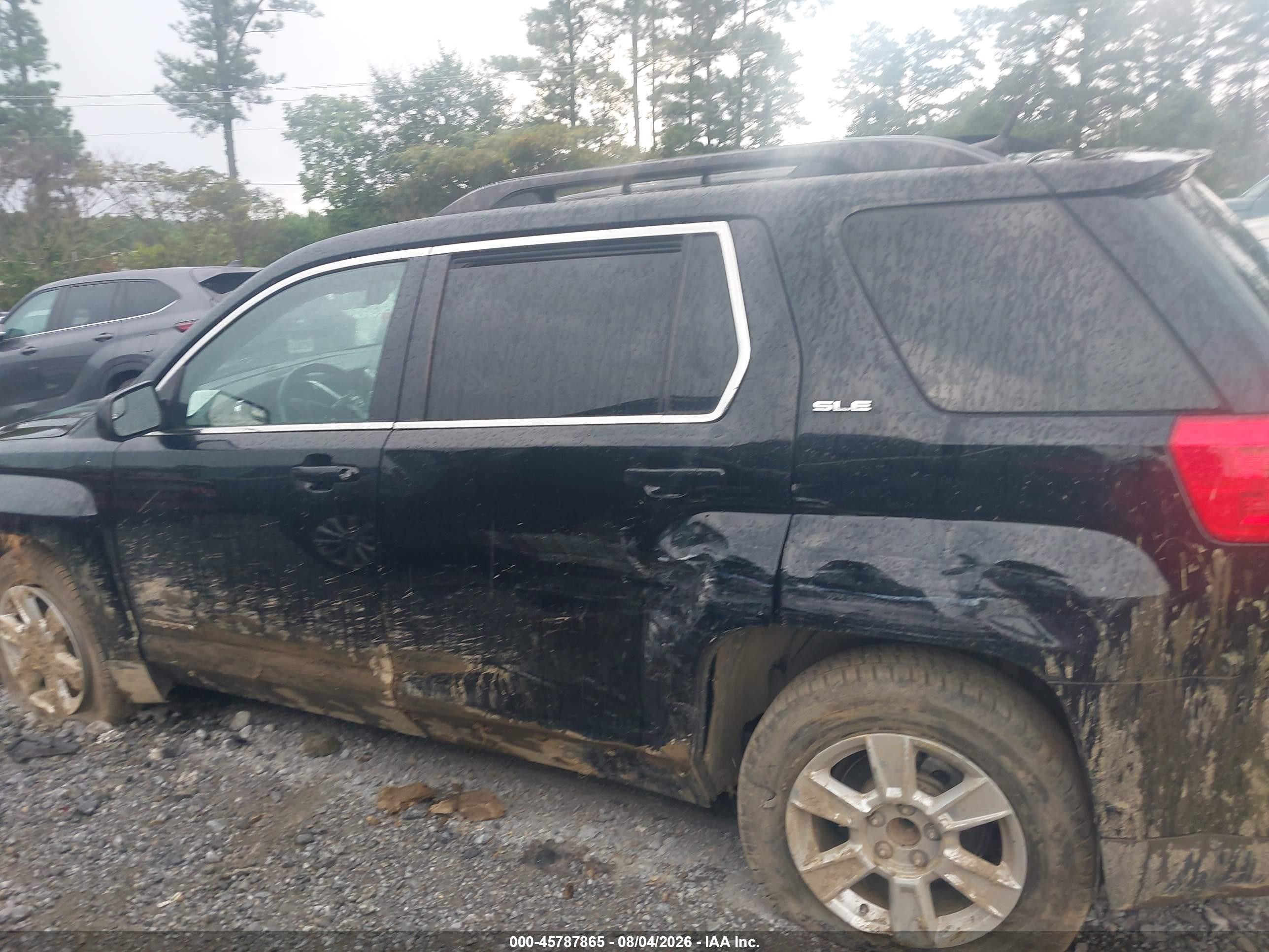 2012 Gmc Terrain Sle Black vin: 2GKALSEK0C6292847
