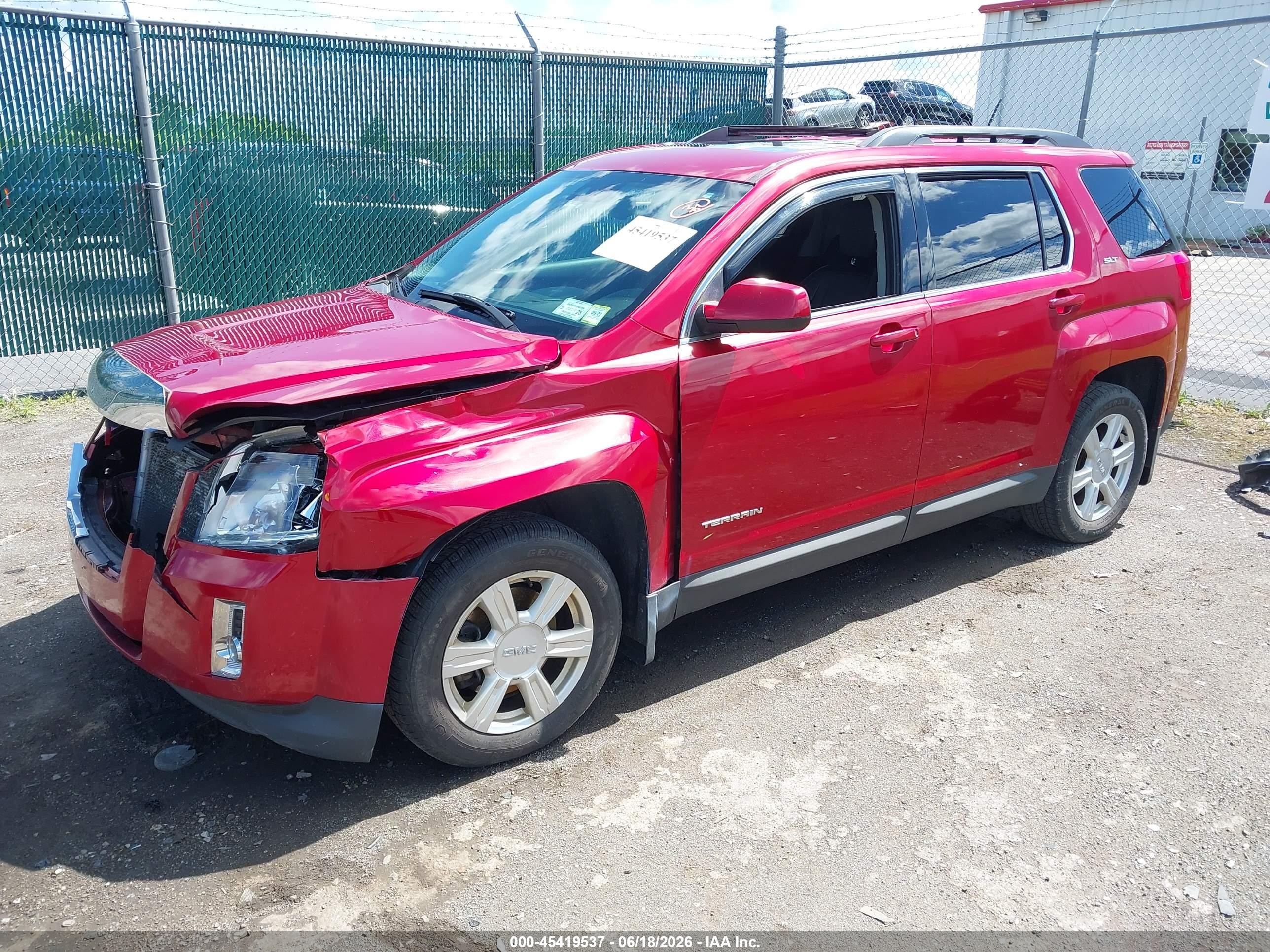 2015 Gmc Terrain Slt-1 Red vin: 2GKALSEK0F6203007