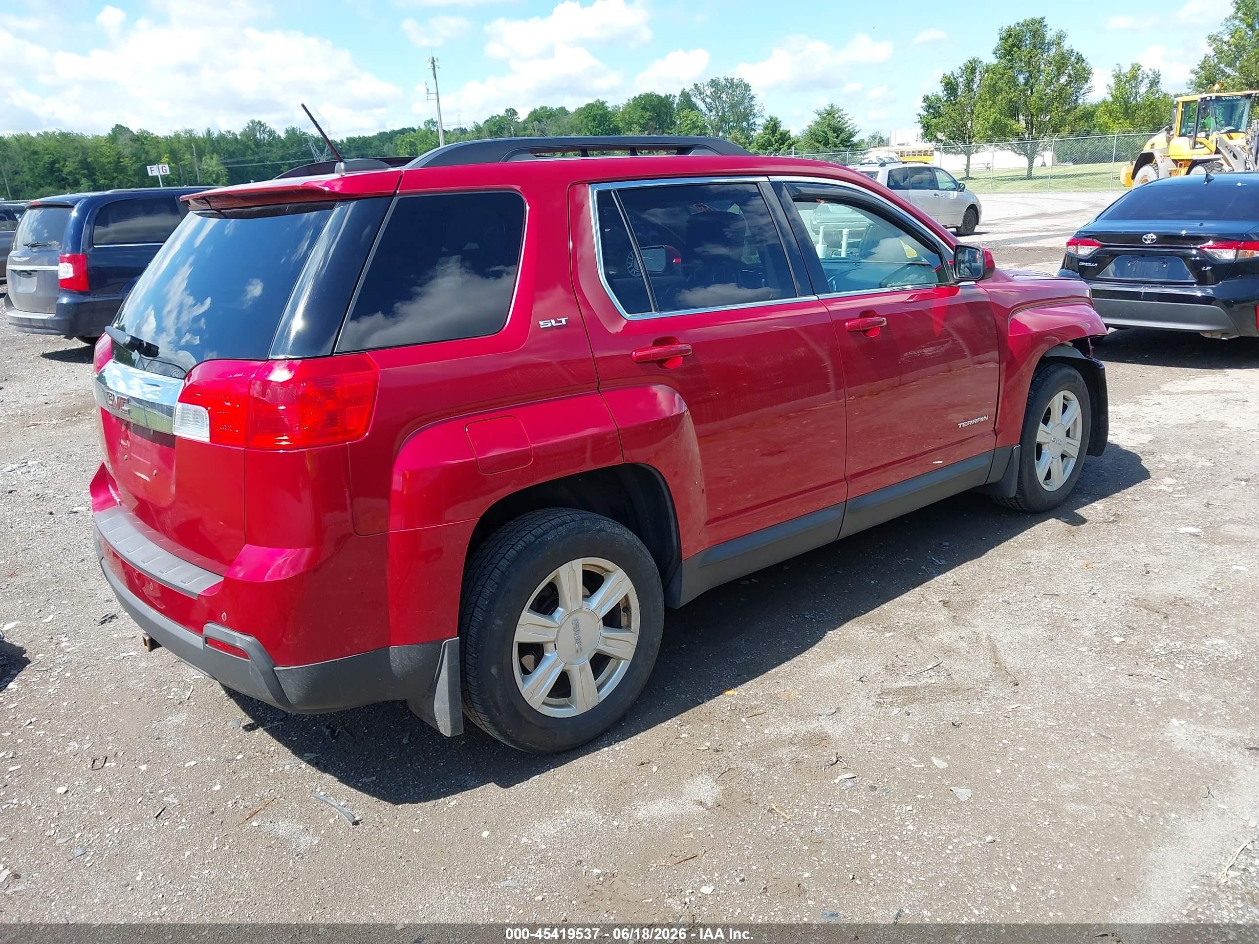 2015 Gmc Terrain Slt-1 Red vin: 2GKALSEK0F6203007