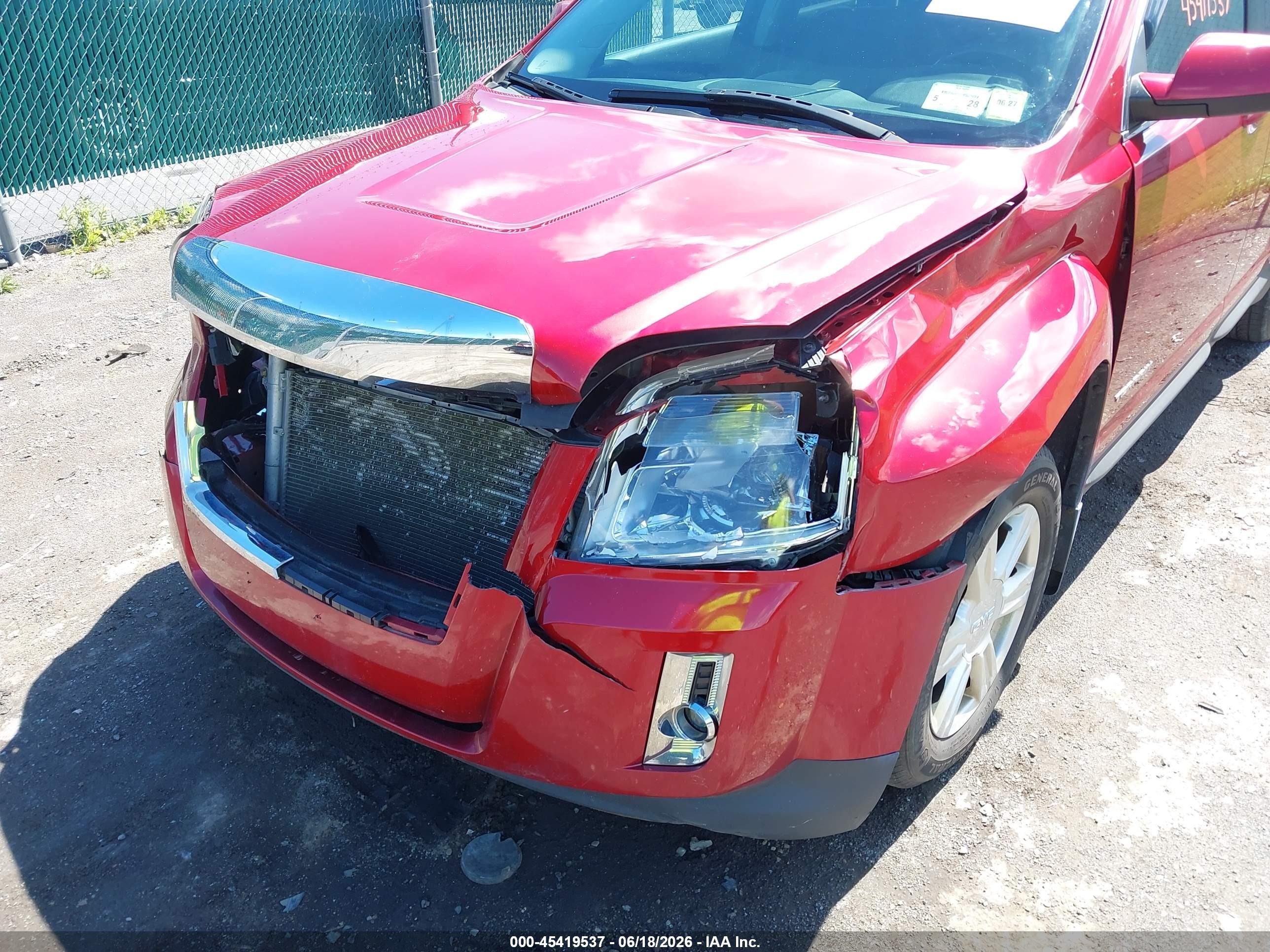 2015 Gmc Terrain Slt-1 Red vin: 2GKALSEK0F6203007