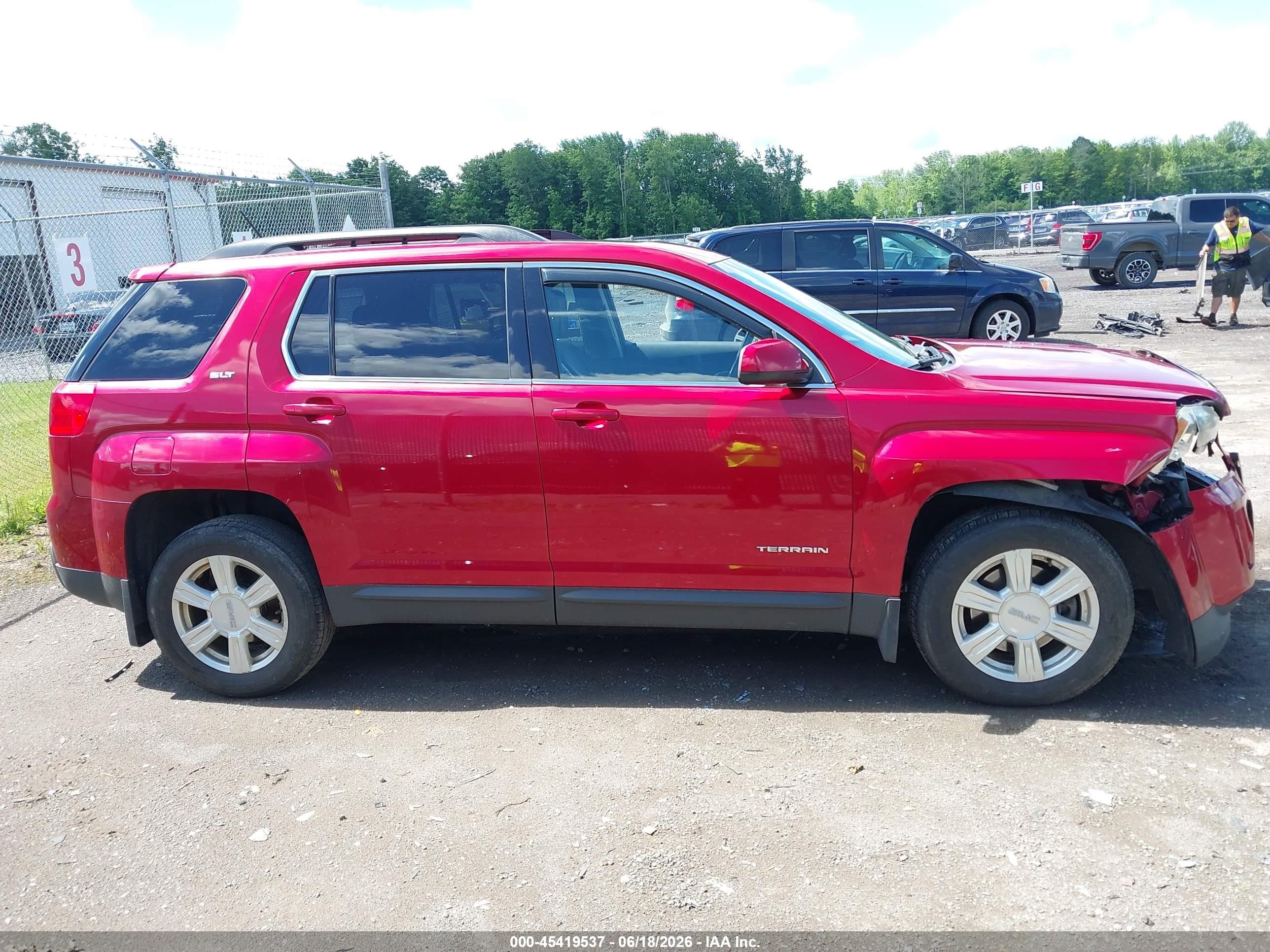 2015 Gmc Terrain Slt-1 Red vin: 2GKALSEK0F6203007