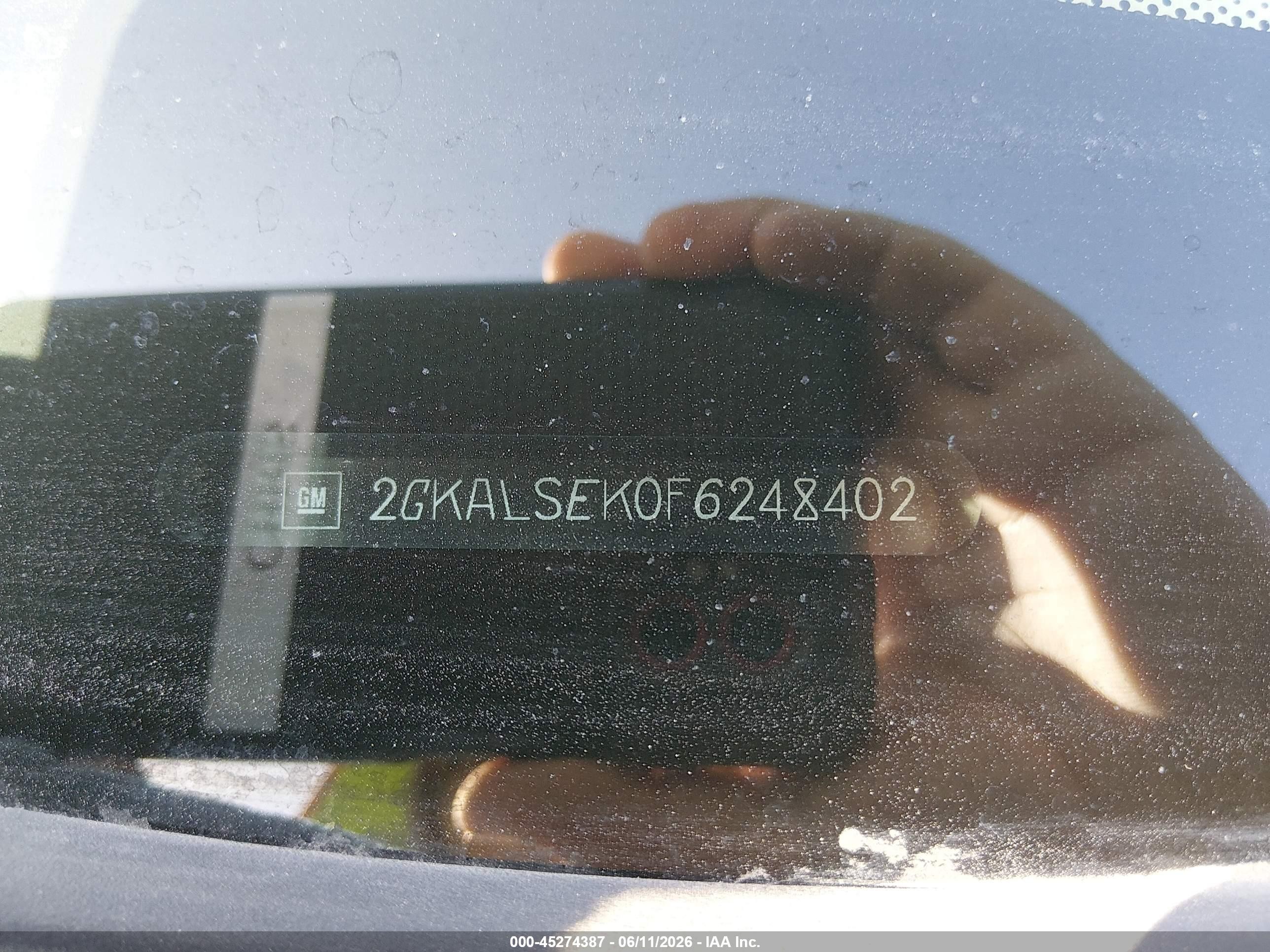 2015 Gmc Terrain Slt-1 Серый vin: 2GKALSEK0F6248402