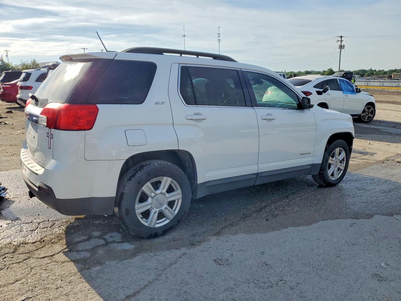 2015 Gmc Terrain Slt White vin: 2GKALSEK0F6332929