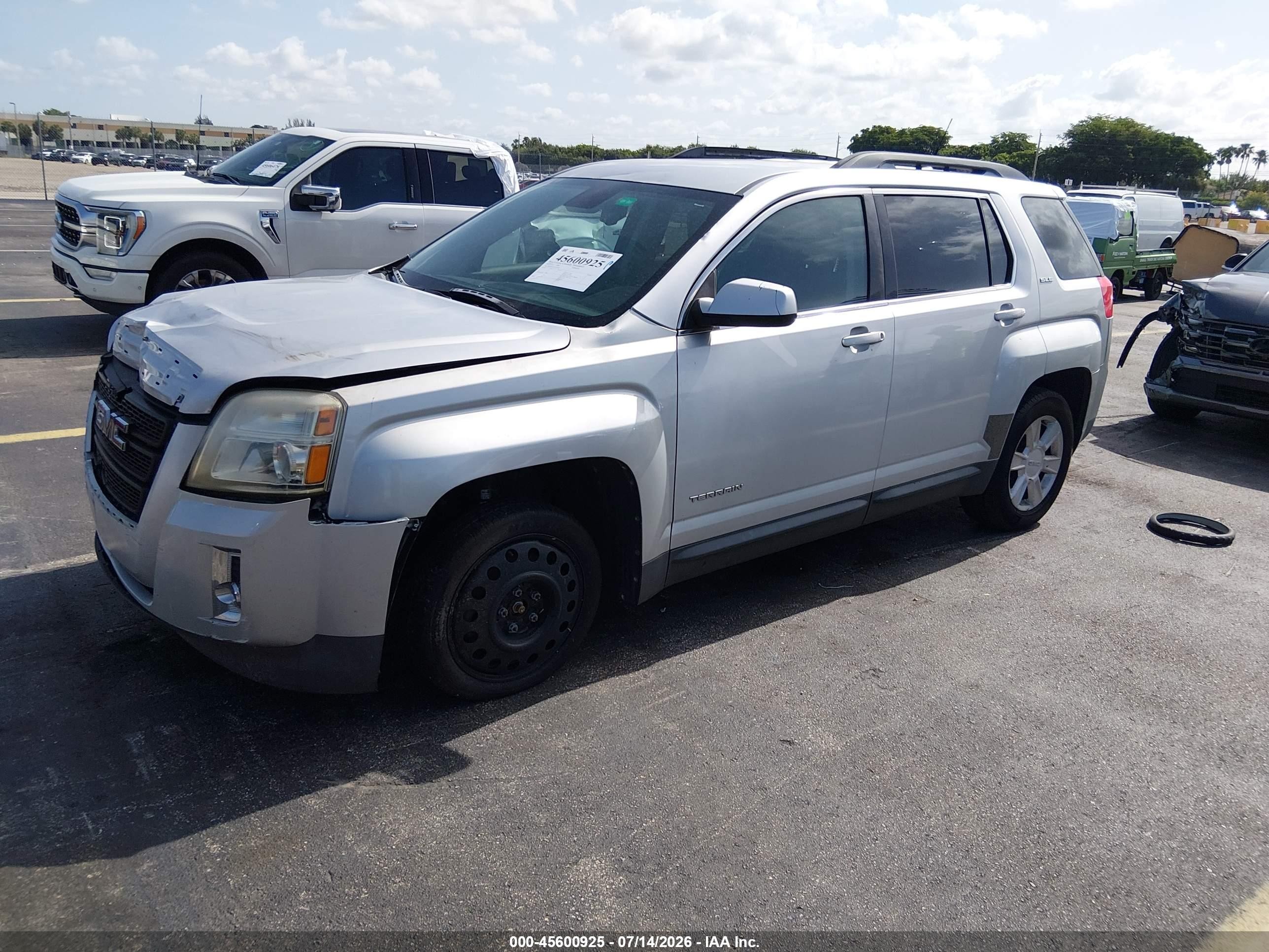 2012 Gmc Terrain Sle-2 Silver vin: 2GKALSEK1C6109150