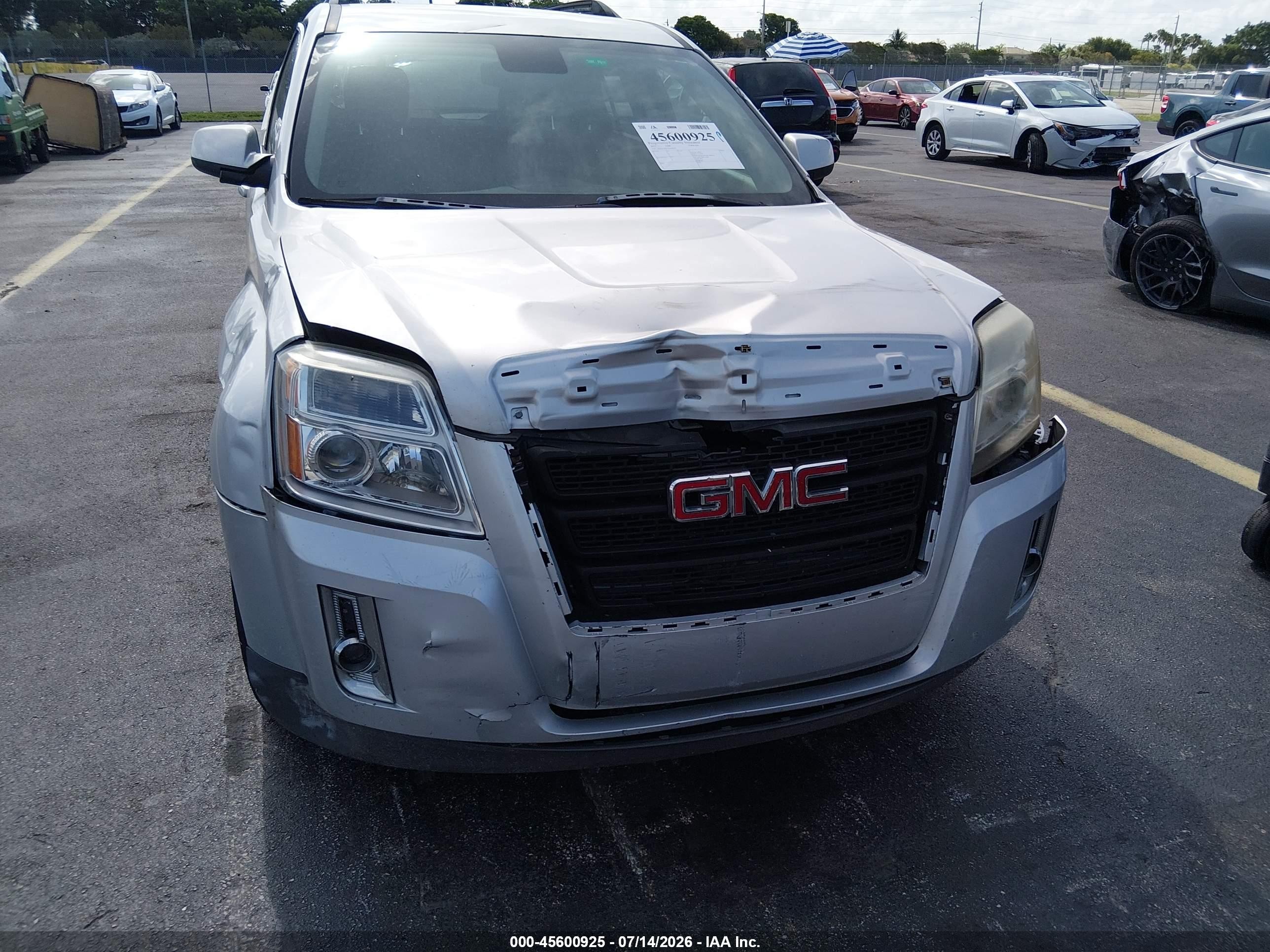 2012 Gmc Terrain Sle-2 Silver vin: 2GKALSEK1C6109150