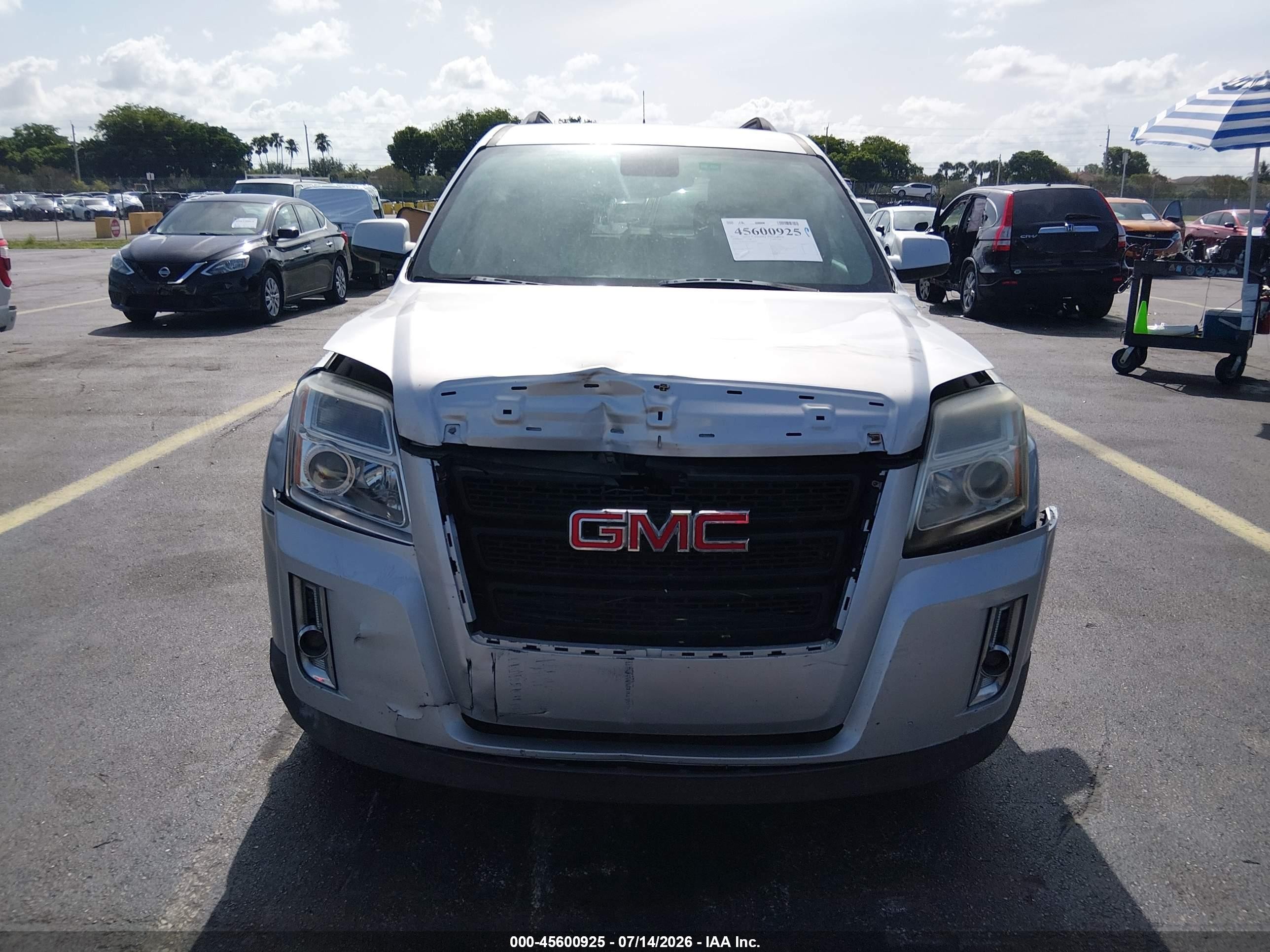 2012 Gmc Terrain Sle-2 Silver vin: 2GKALSEK1C6109150