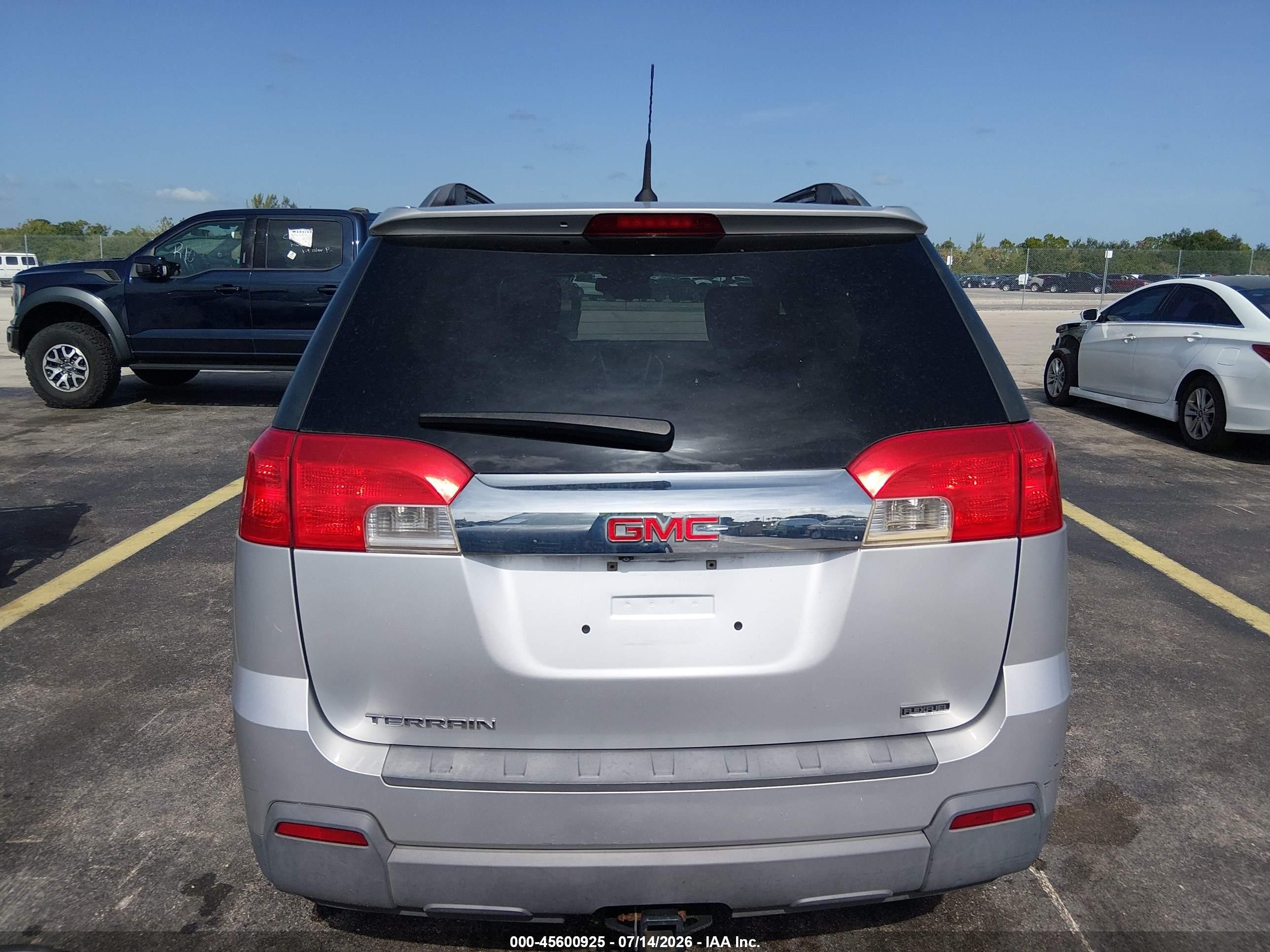 2012 Gmc Terrain Sle-2 Silver vin: 2GKALSEK1C6109150