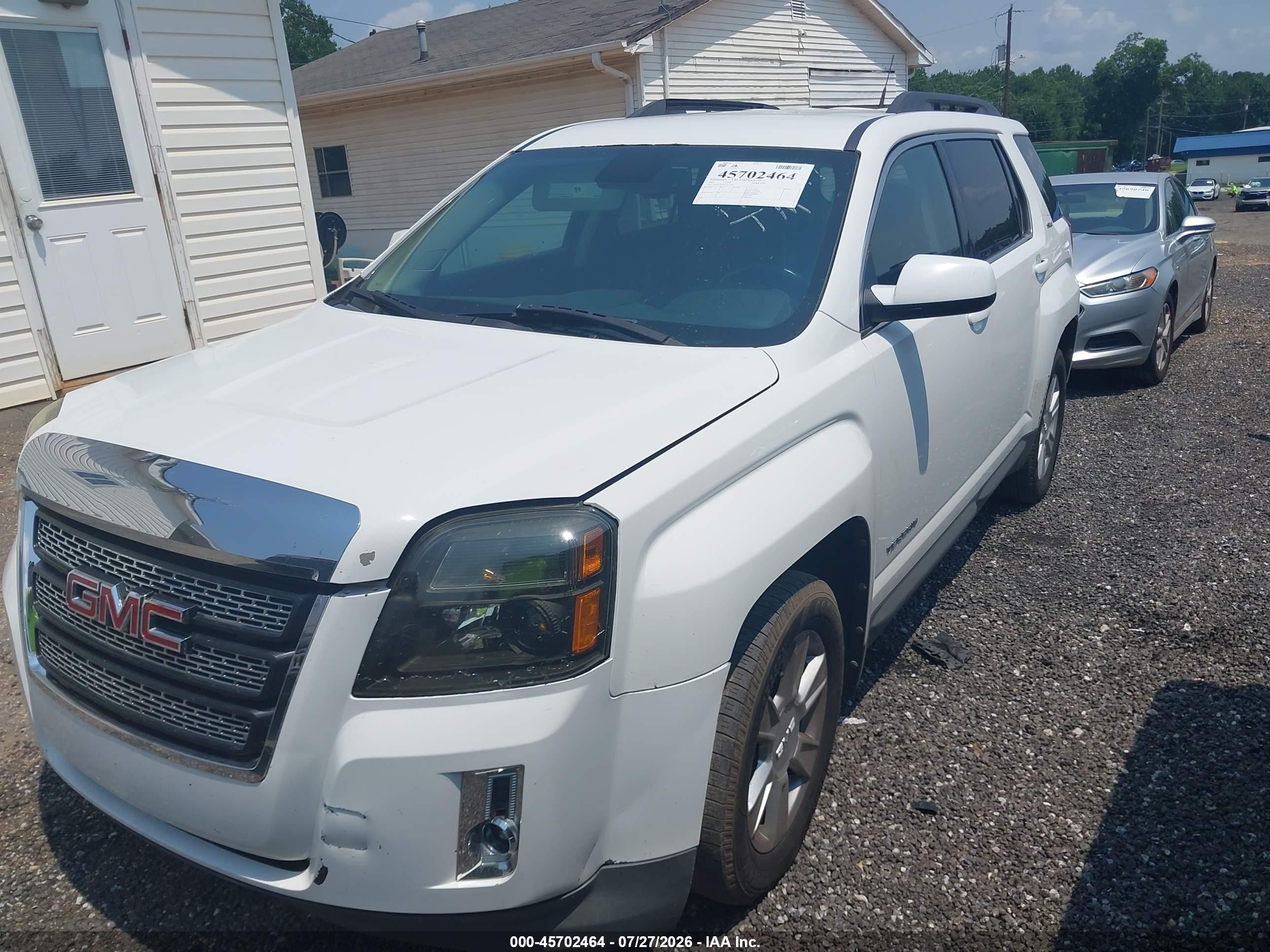 2012 Gmc Terrain Sle-2 Белый vin: 2GKALSEK1C6172247