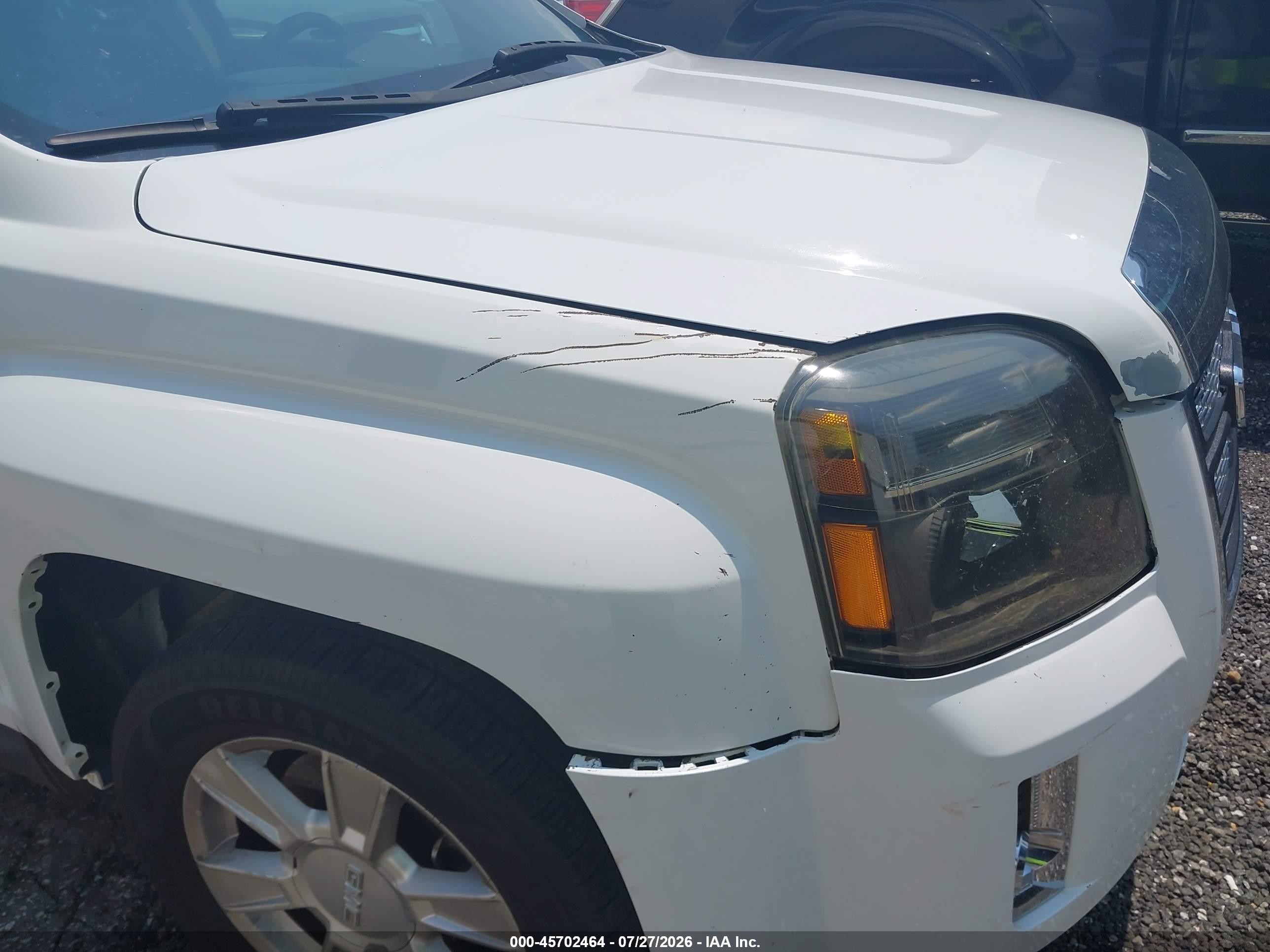 2012 Gmc Terrain Sle-2 Белый vin: 2GKALSEK1C6172247