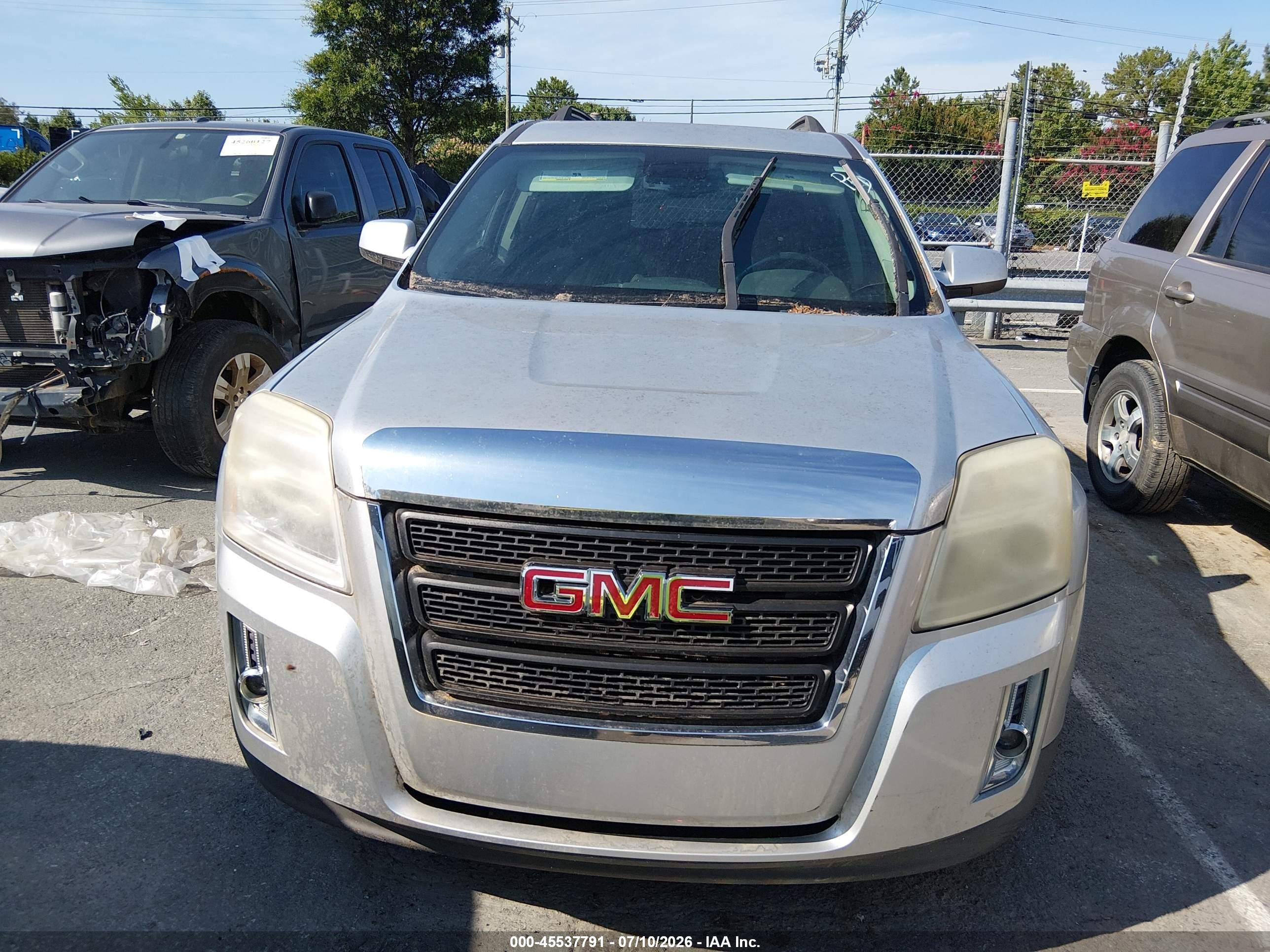 2013 Gmc Terrain Sle-2 Silver vin: 2GKALSEK1D6127598