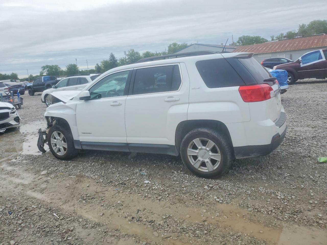 2013 Gmc Terrain Sle White vin: 2GKALSEK1D6406145