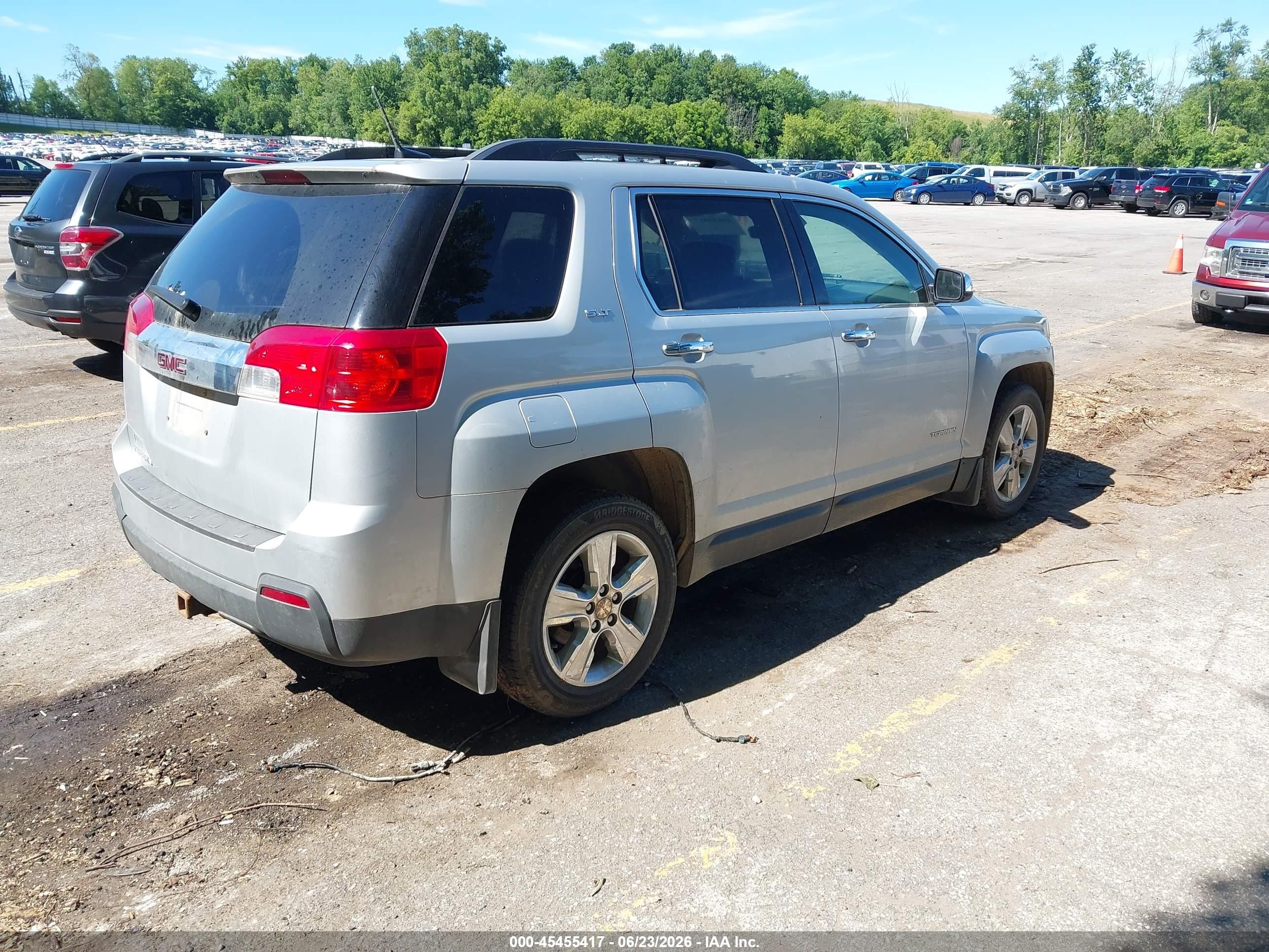 2014 Gmc Terrain Slt-1 Silver vin: 2GKALSEK1E6255163