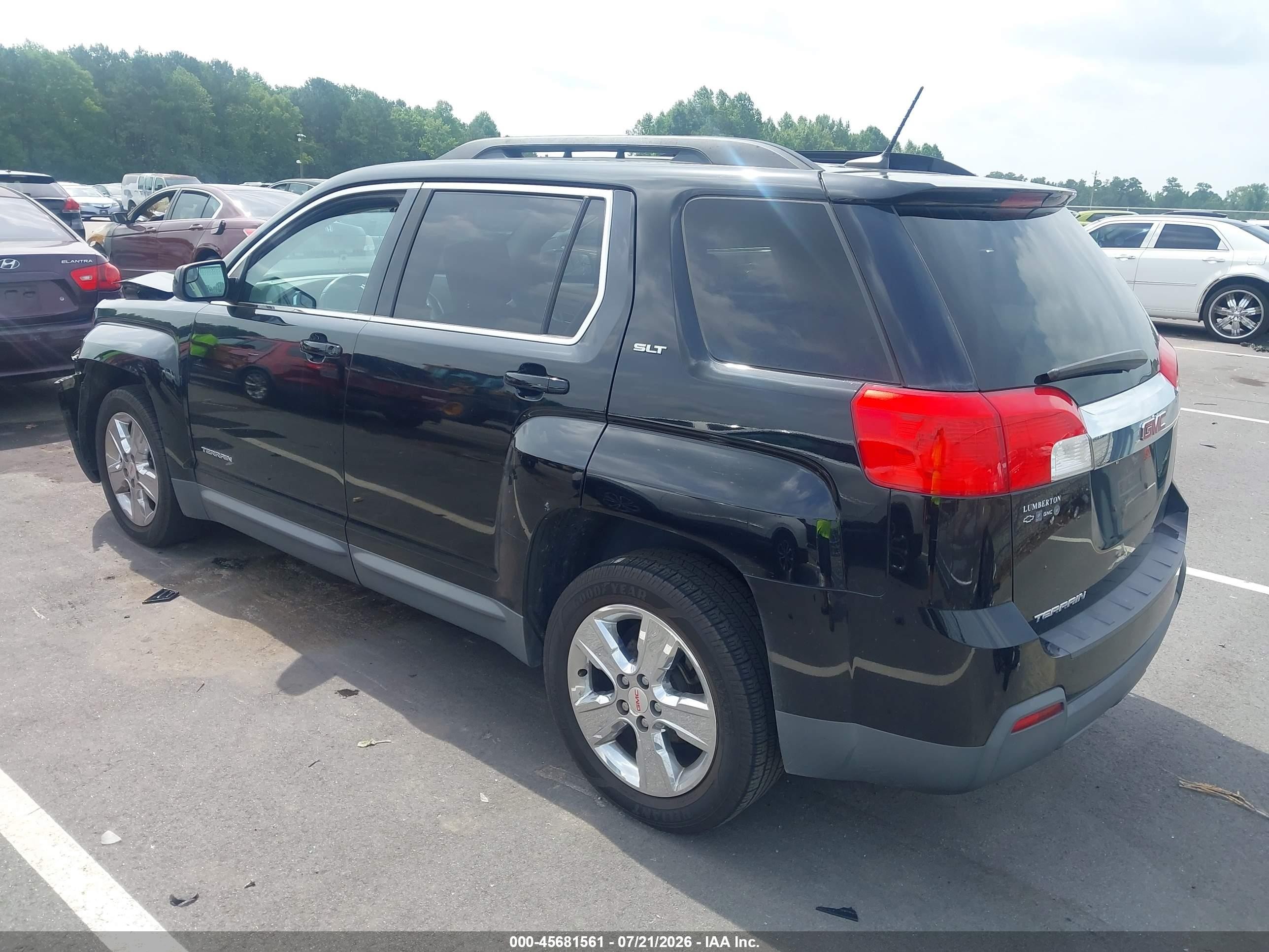 2014 Gmc Terrain Slt-1 Черный vin: 2GKALSEK1E6271928
