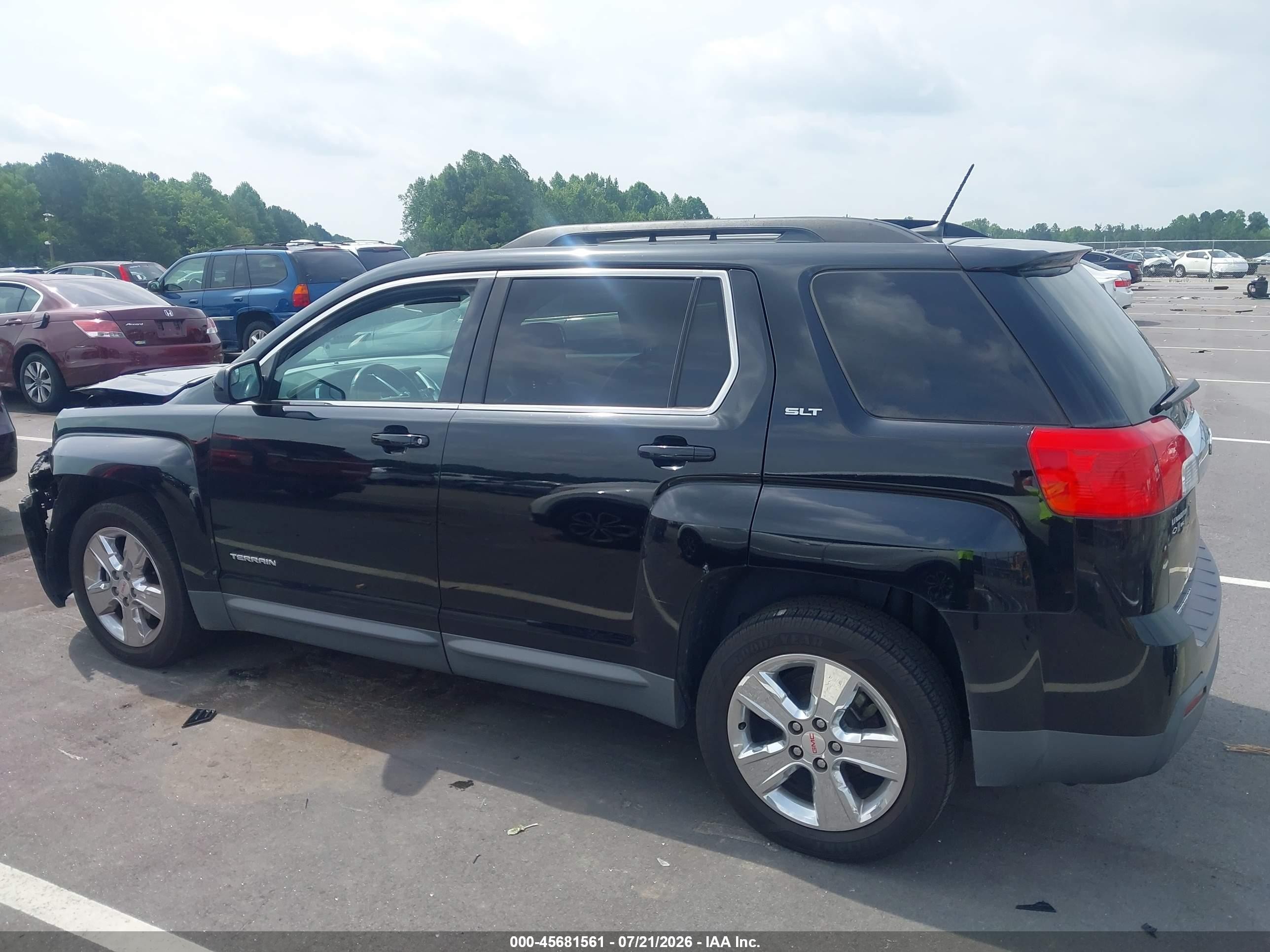 2014 Gmc Terrain Slt-1 Черный vin: 2GKALSEK1E6271928