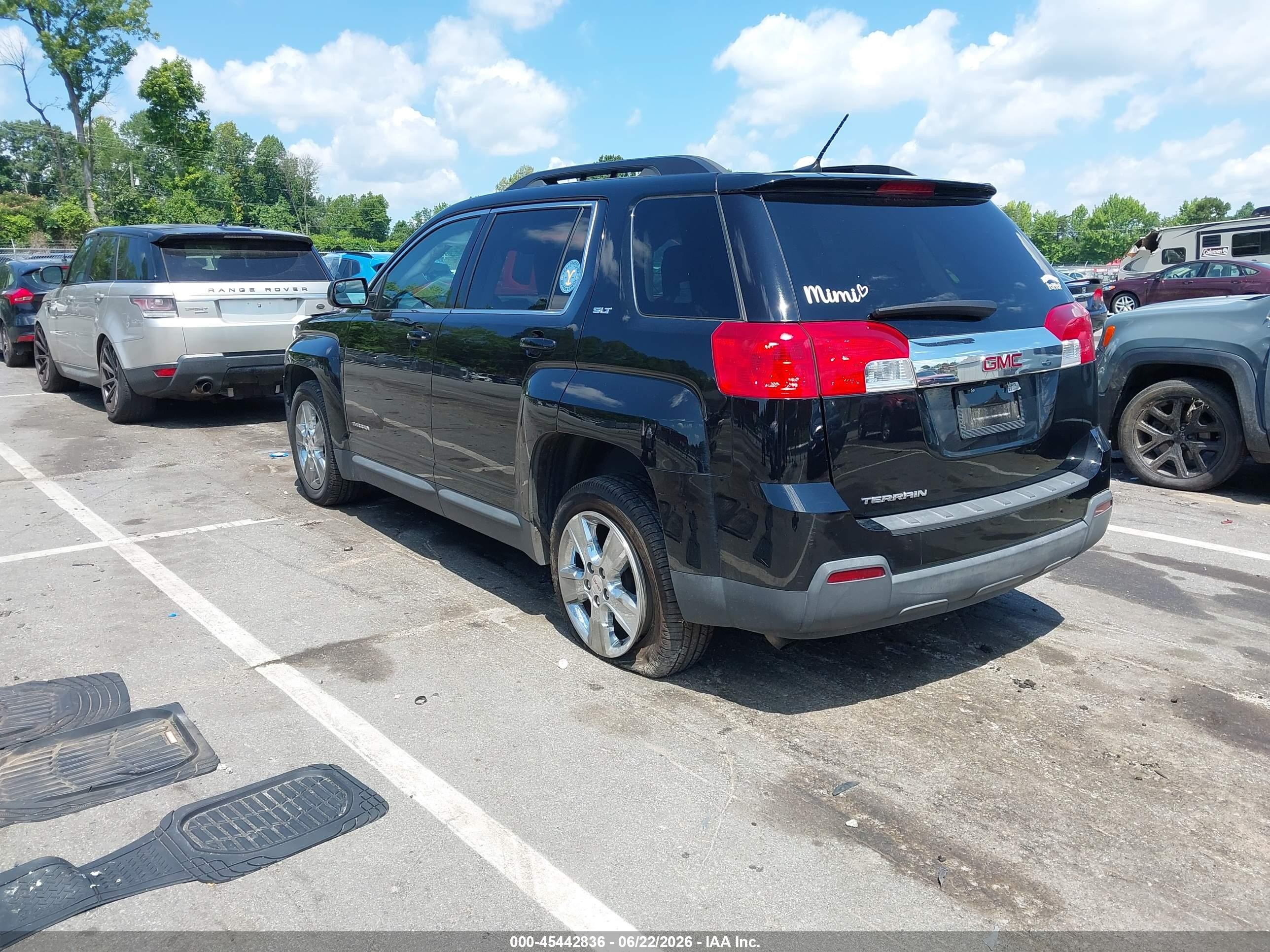 2014 Gmc Terrain Slt-1 Black vin: 2GKALSEK1E6274232