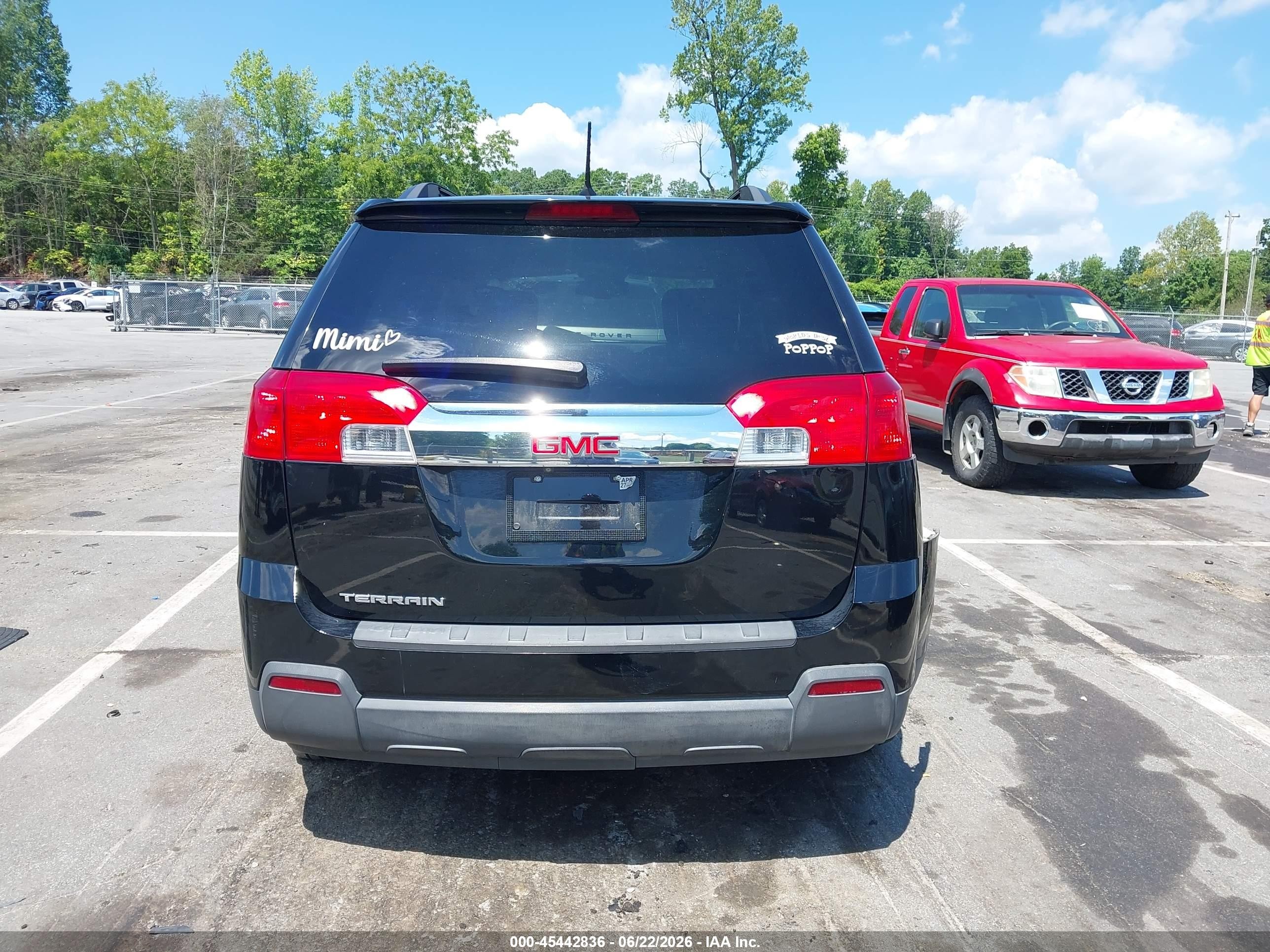 2014 Gmc Terrain Slt-1 Black vin: 2GKALSEK1E6274232