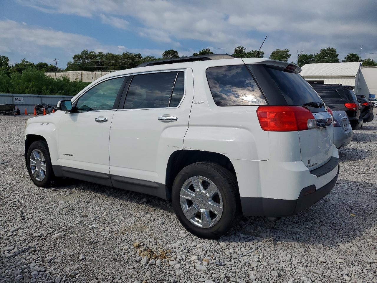 2013 Gmc Terrain Sle White vin: 2GKALSEK2D6115346