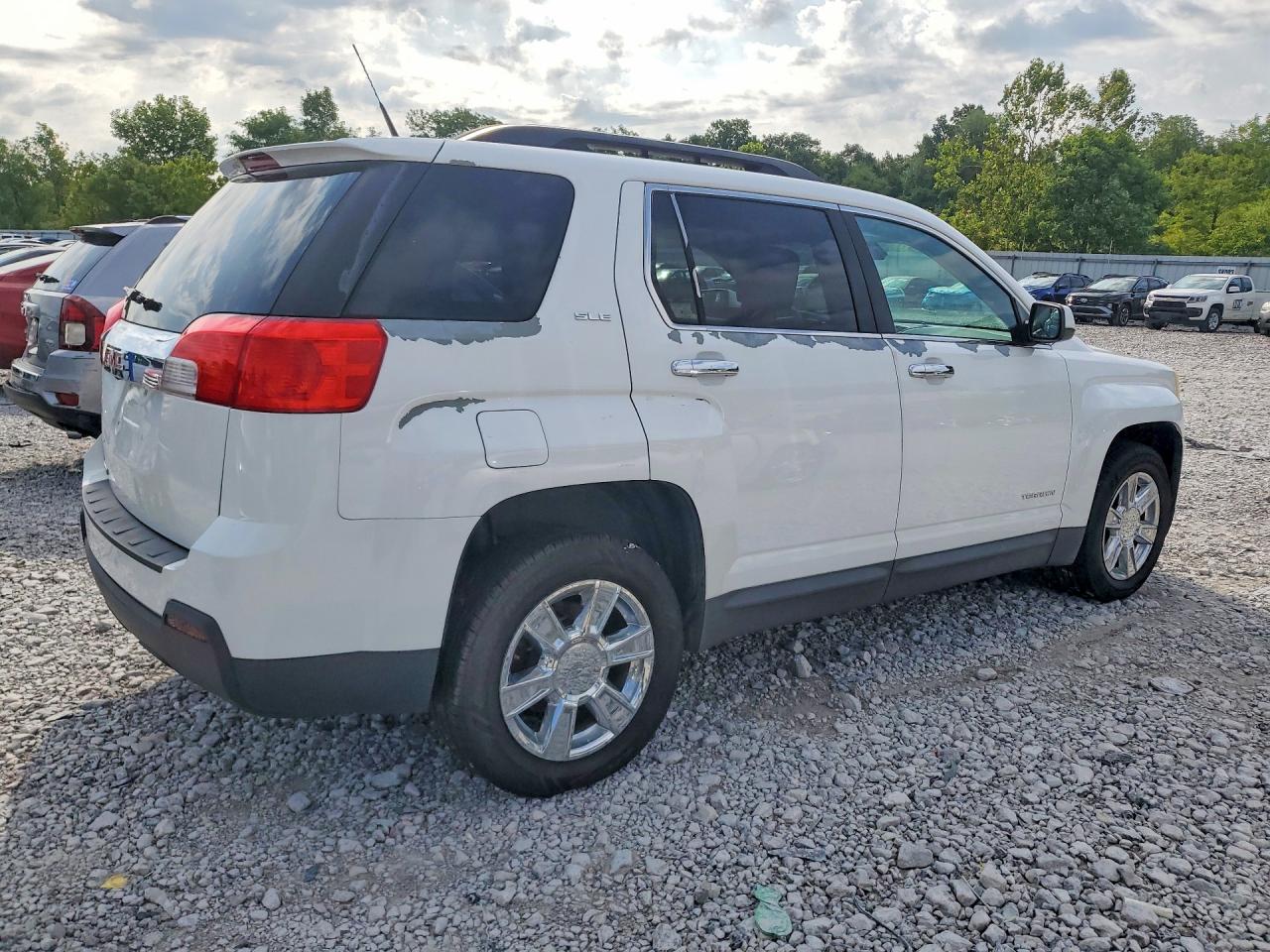 2013 Gmc Terrain Sle White vin: 2GKALSEK2D6115346