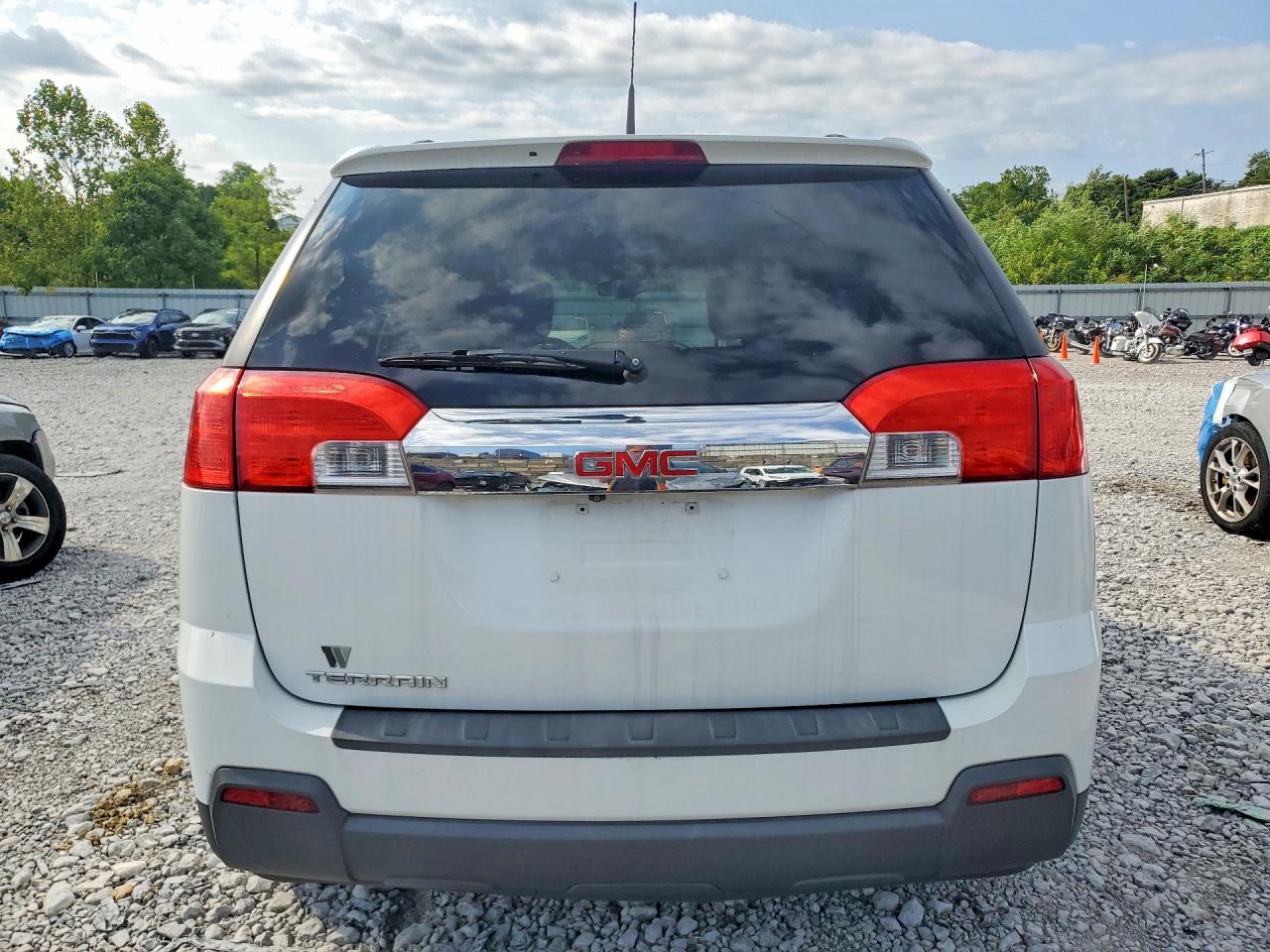 2013 Gmc Terrain Sle White vin: 2GKALSEK2D6115346