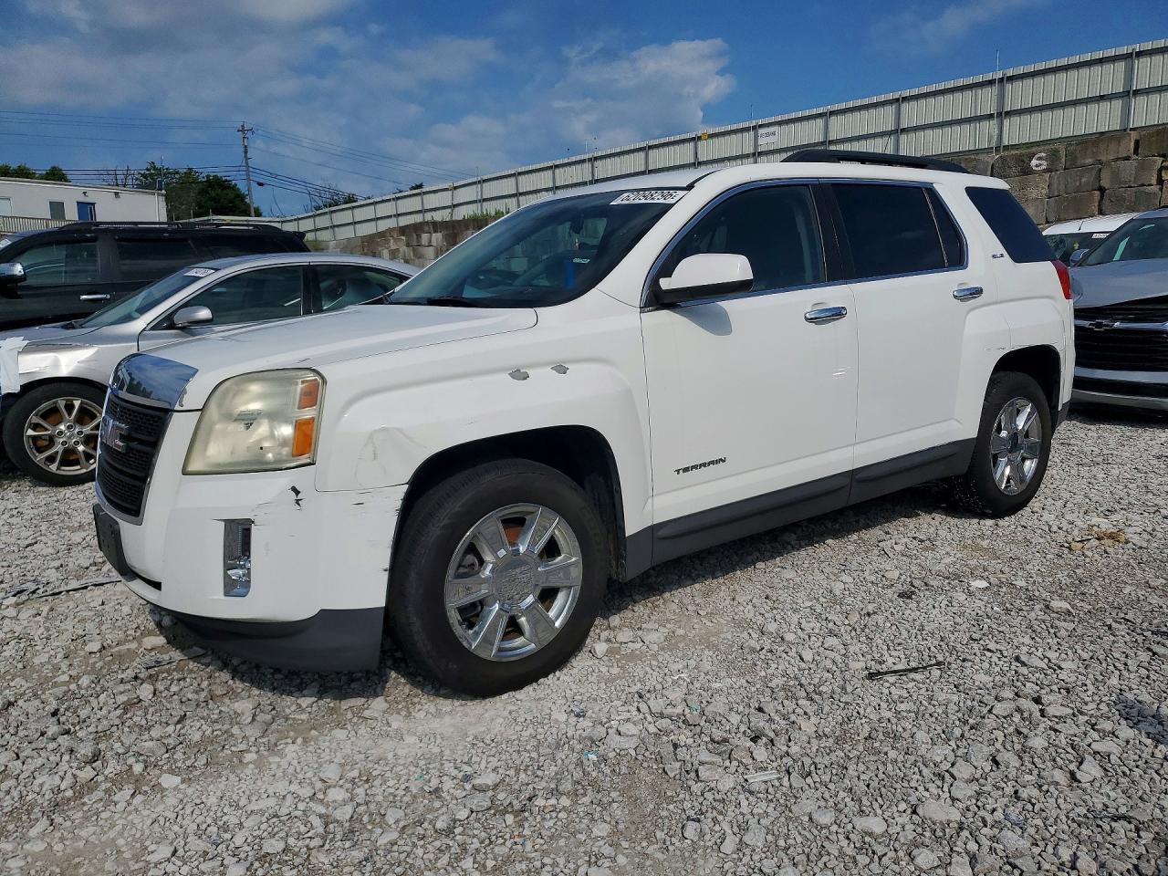 2013 Gmc Terrain Sle White vin: 2GKALSEK2D6115346