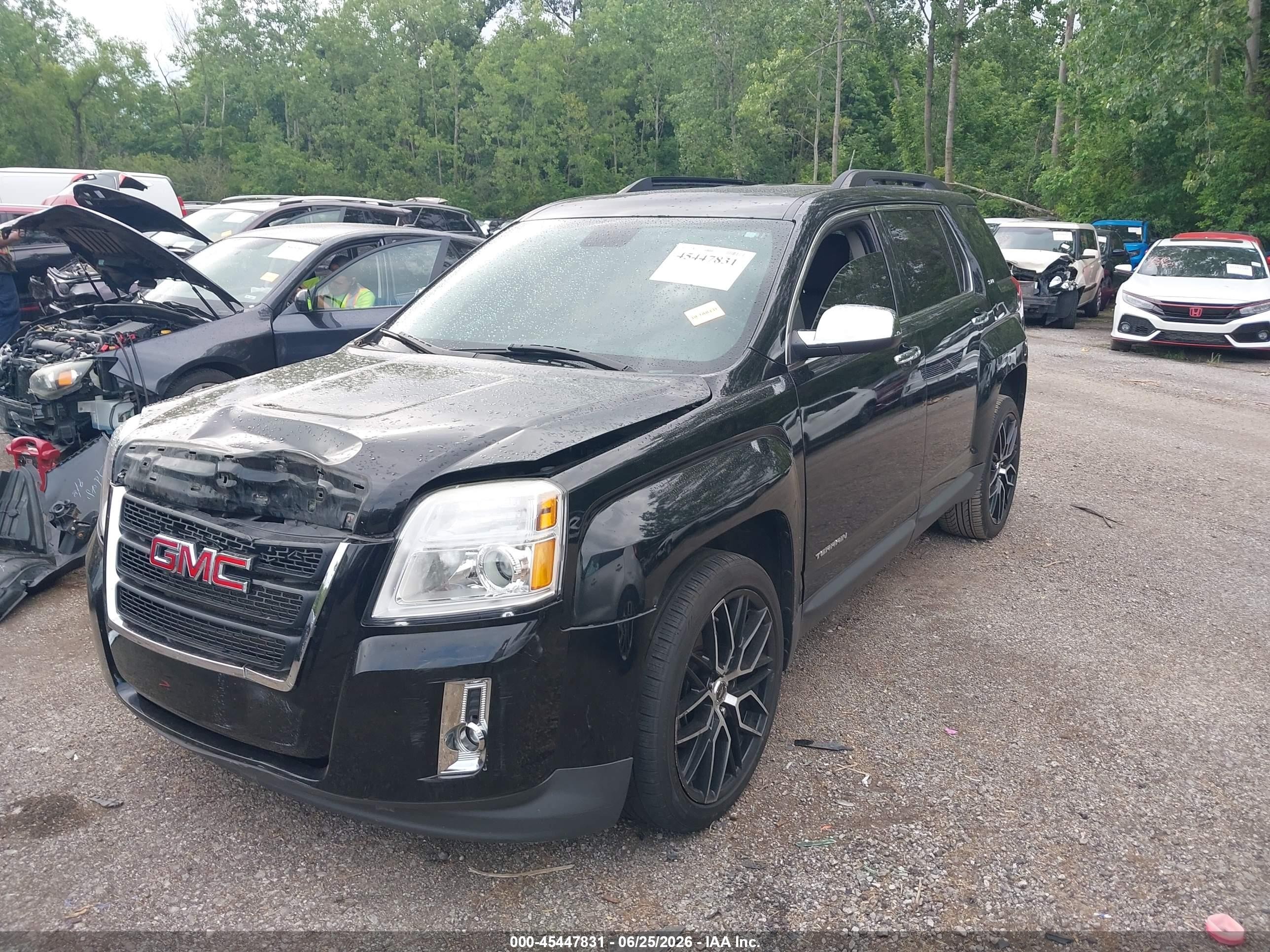 2013 Gmc Terrain Sle-2 Black vin: 2GKALSEK2D6366044