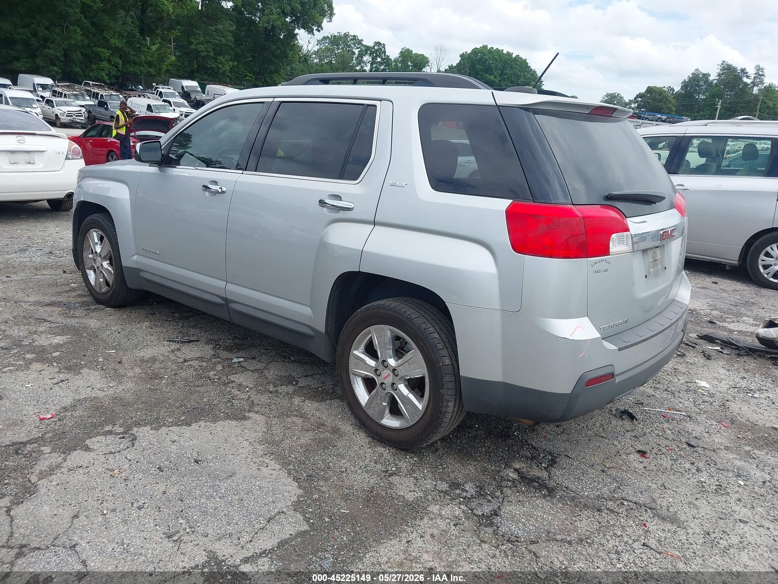 2015 Gmc Terrain Slt-1 Silver vin: 2GKALSEK2F6401703