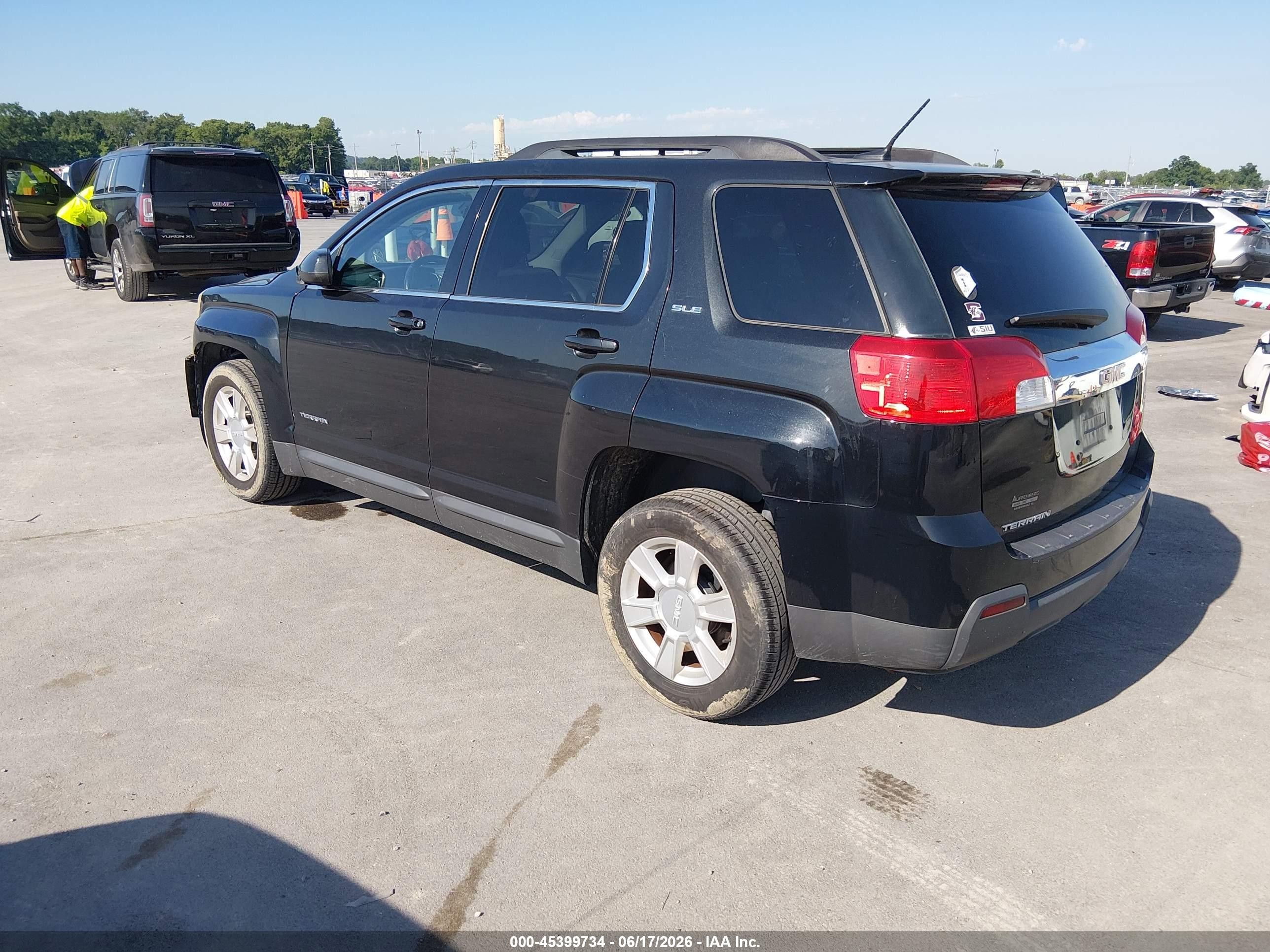 2013 Gmc Terrain Sle-2 Black vin: 2GKALSEK3D6282430