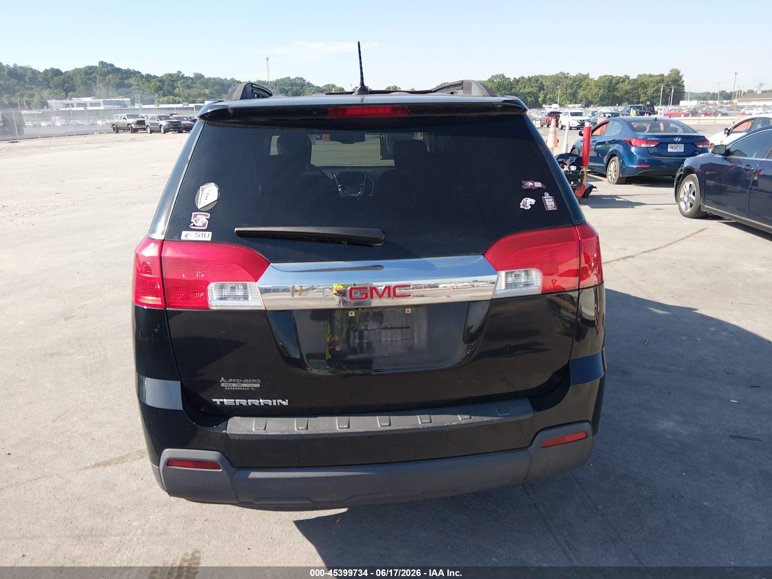 2013 Gmc Terrain Sle-2 Black vin: 2GKALSEK3D6282430