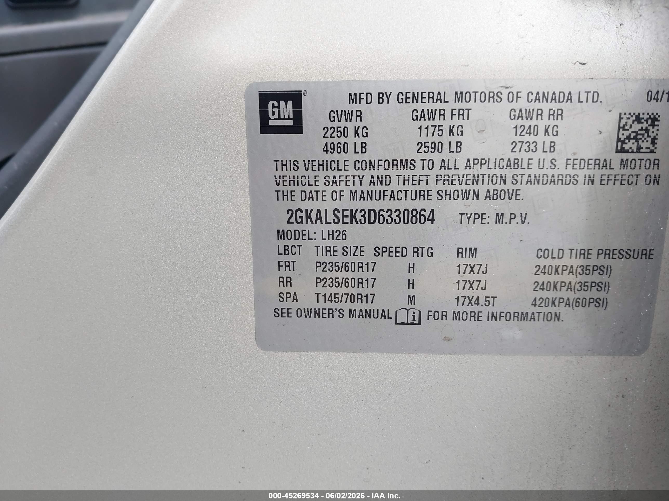 2013 Gmc Terrain Sle-2 Beige vin: 2GKALSEK3D6330864