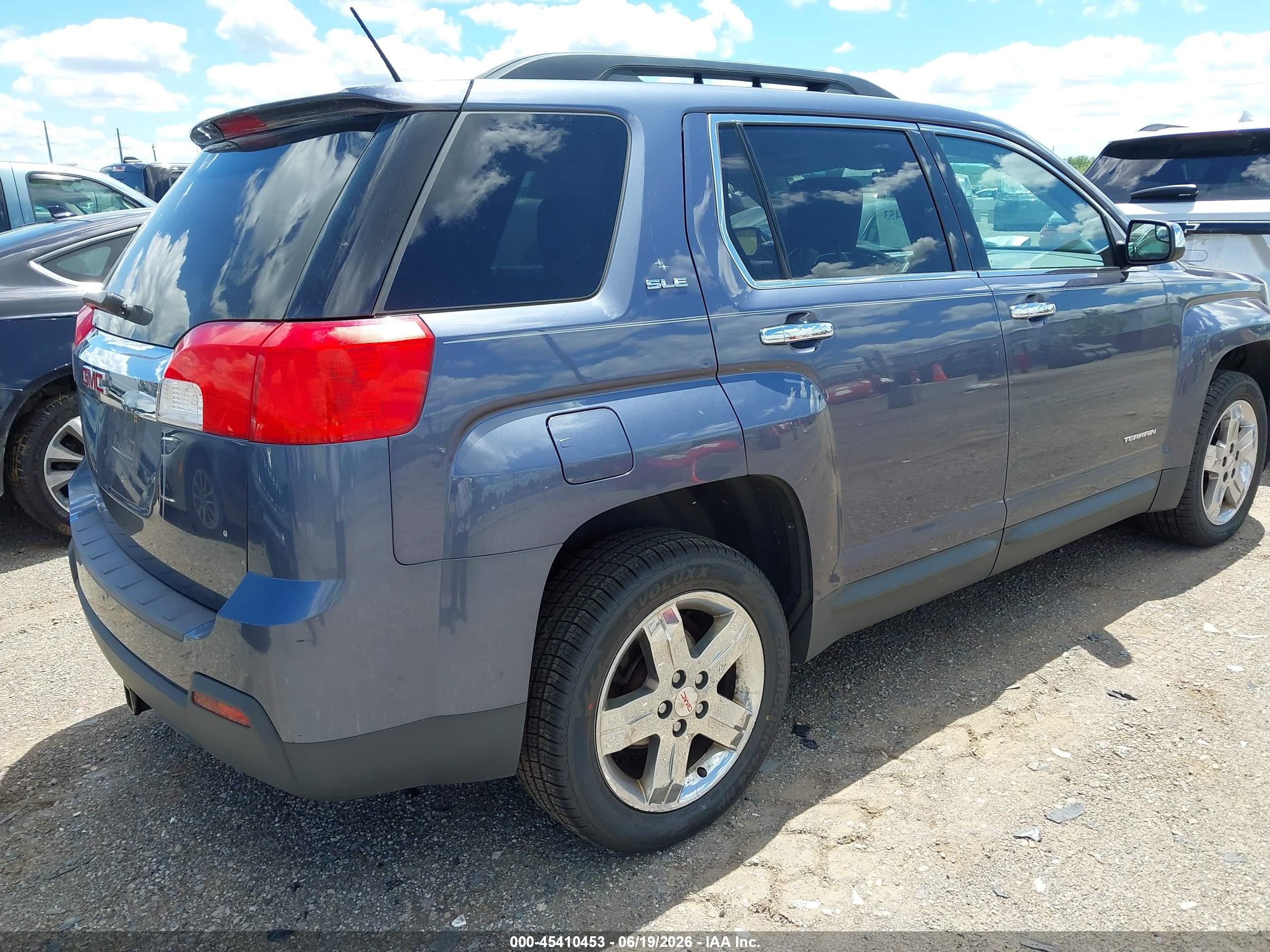 2013 Gmc Terrain Sle-2 Blue vin: 2GKALSEK3D6367302