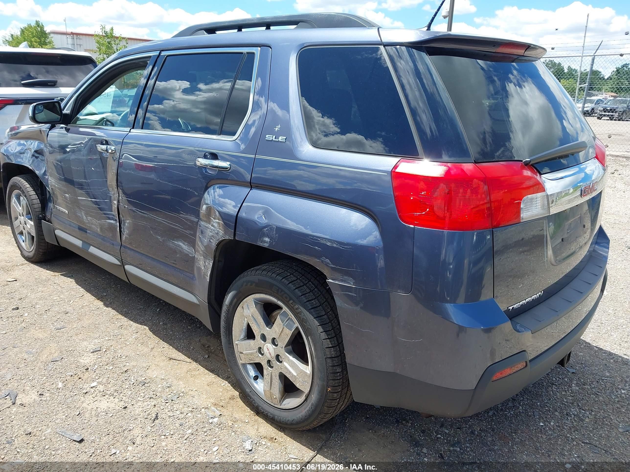 2013 Gmc Terrain Sle-2 Blue vin: 2GKALSEK3D6367302