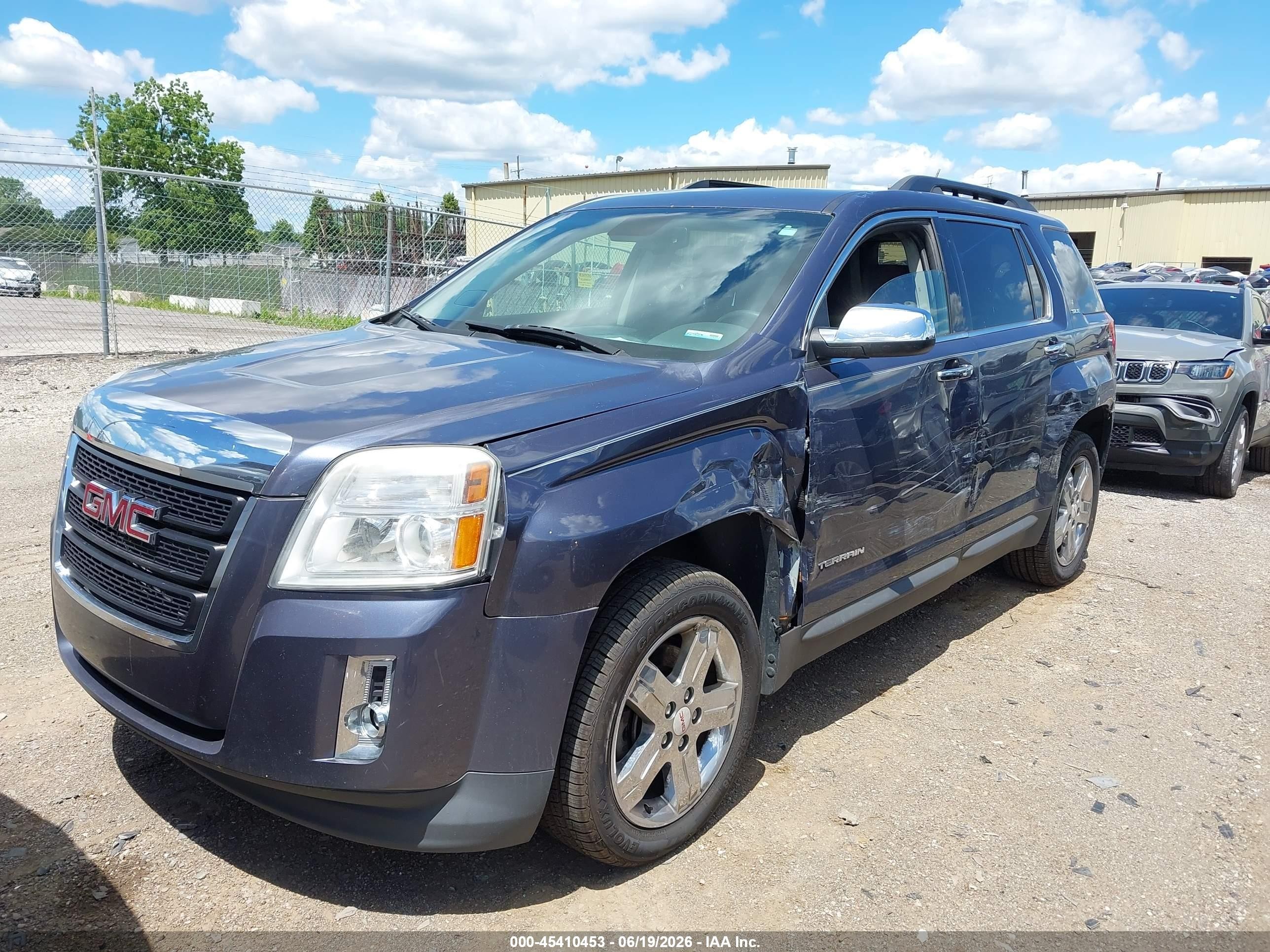 2013 Gmc Terrain Sle-2 Blue vin: 2GKALSEK3D6367302