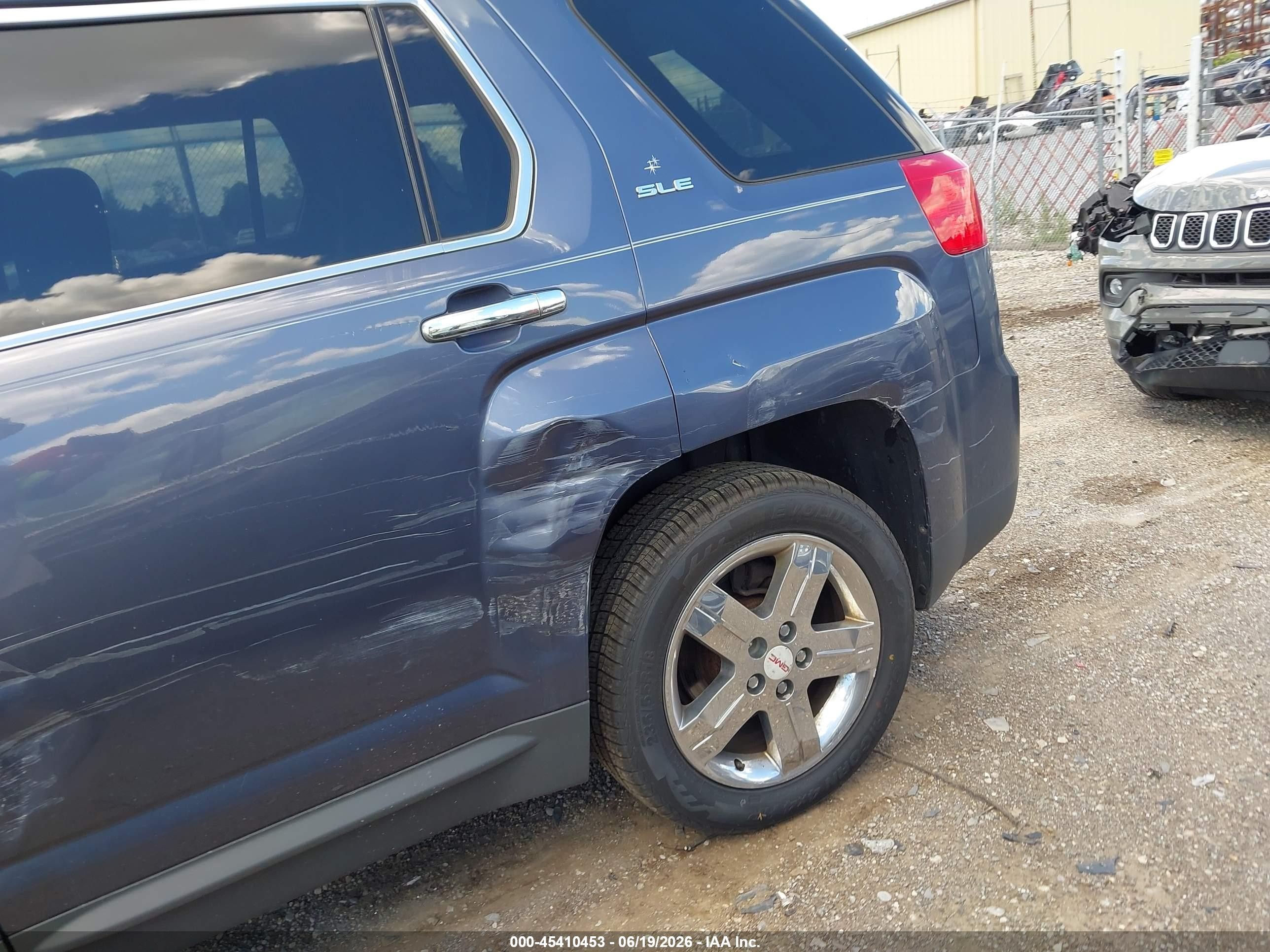2013 Gmc Terrain Sle-2 Blue vin: 2GKALSEK3D6367302