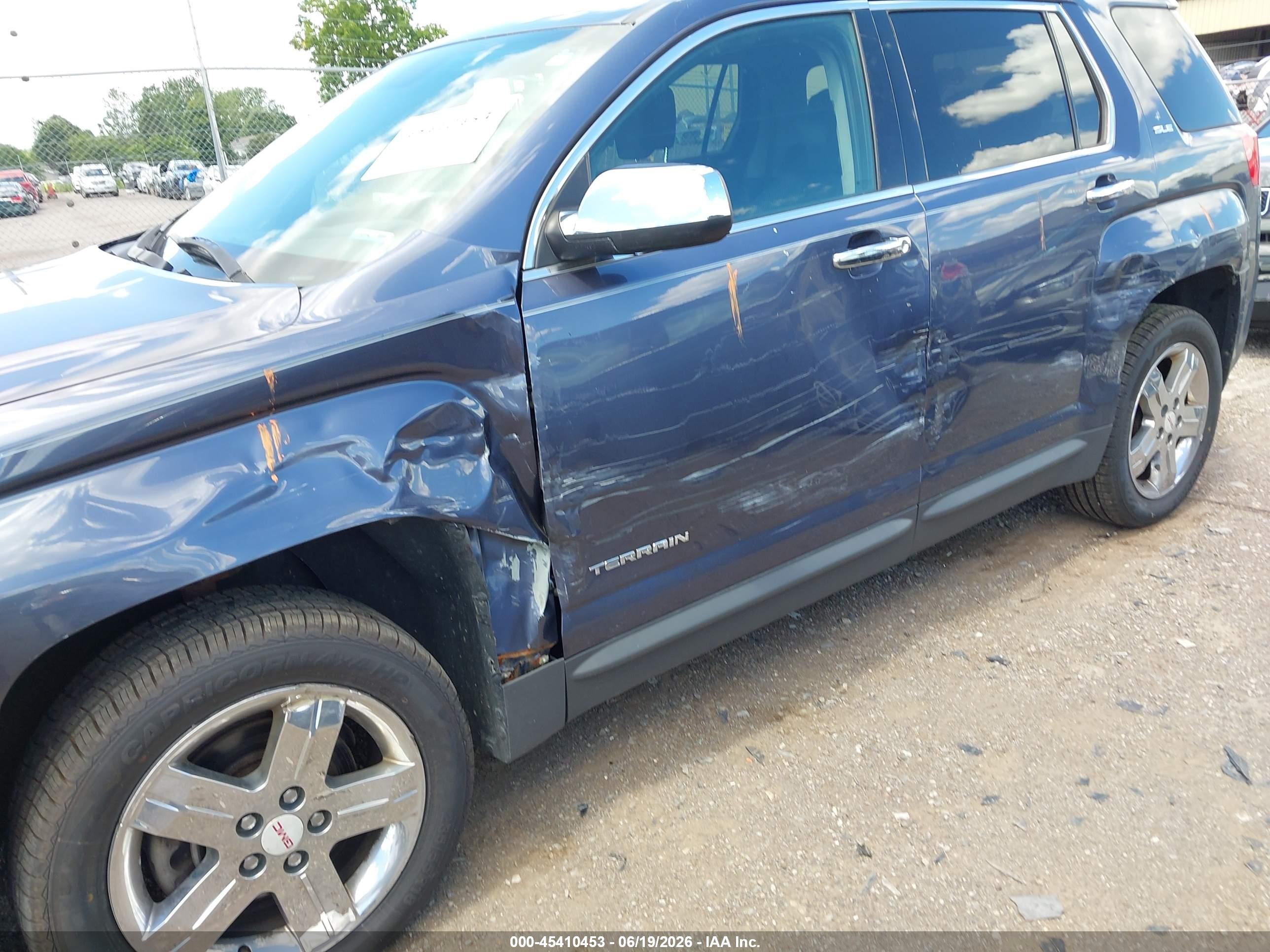 2013 Gmc Terrain Sle-2 Blue vin: 2GKALSEK3D6367302