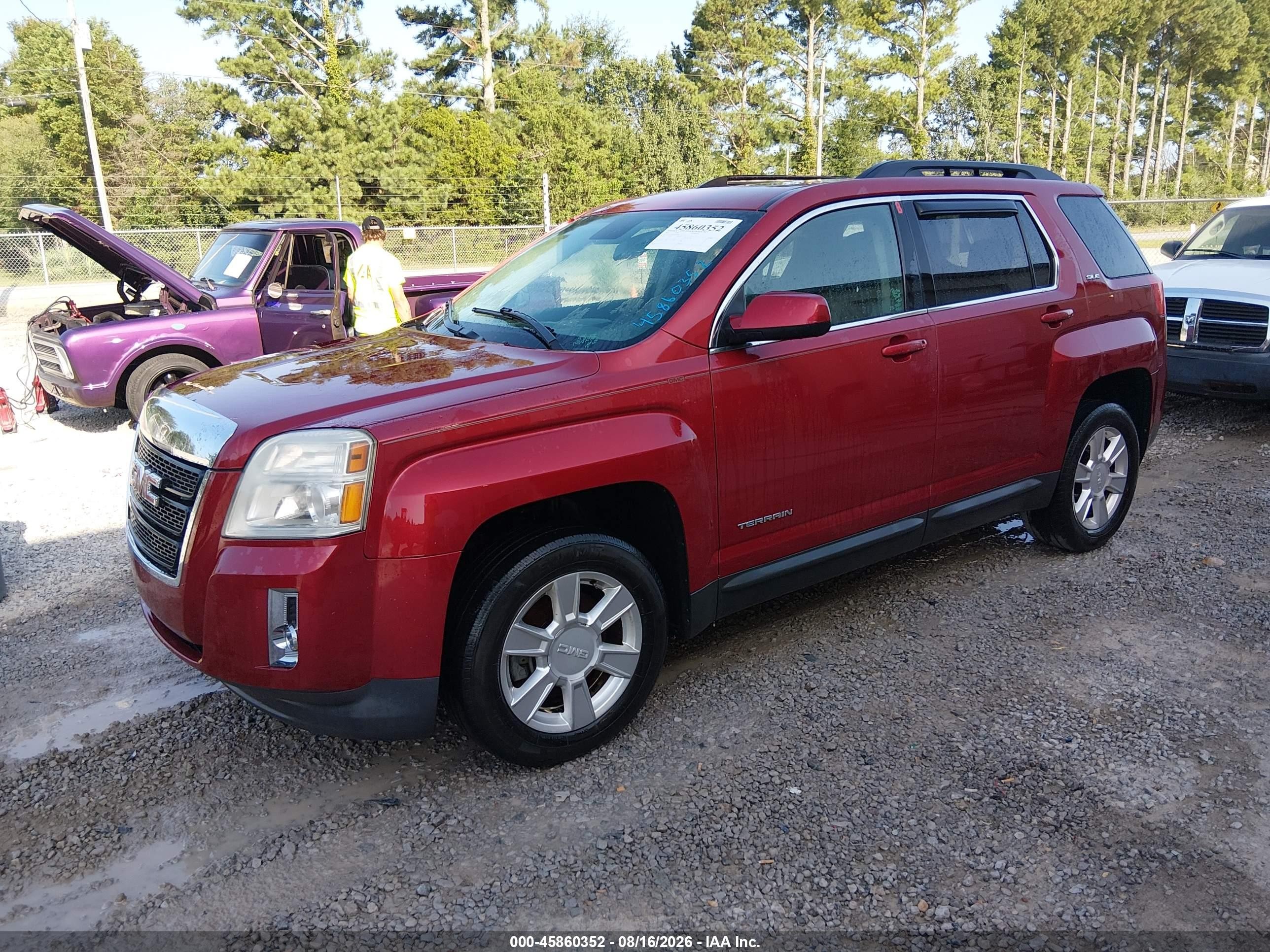 2013 Gmc Terrain Sle-2 Red vin: 2GKALSEK3D6425098