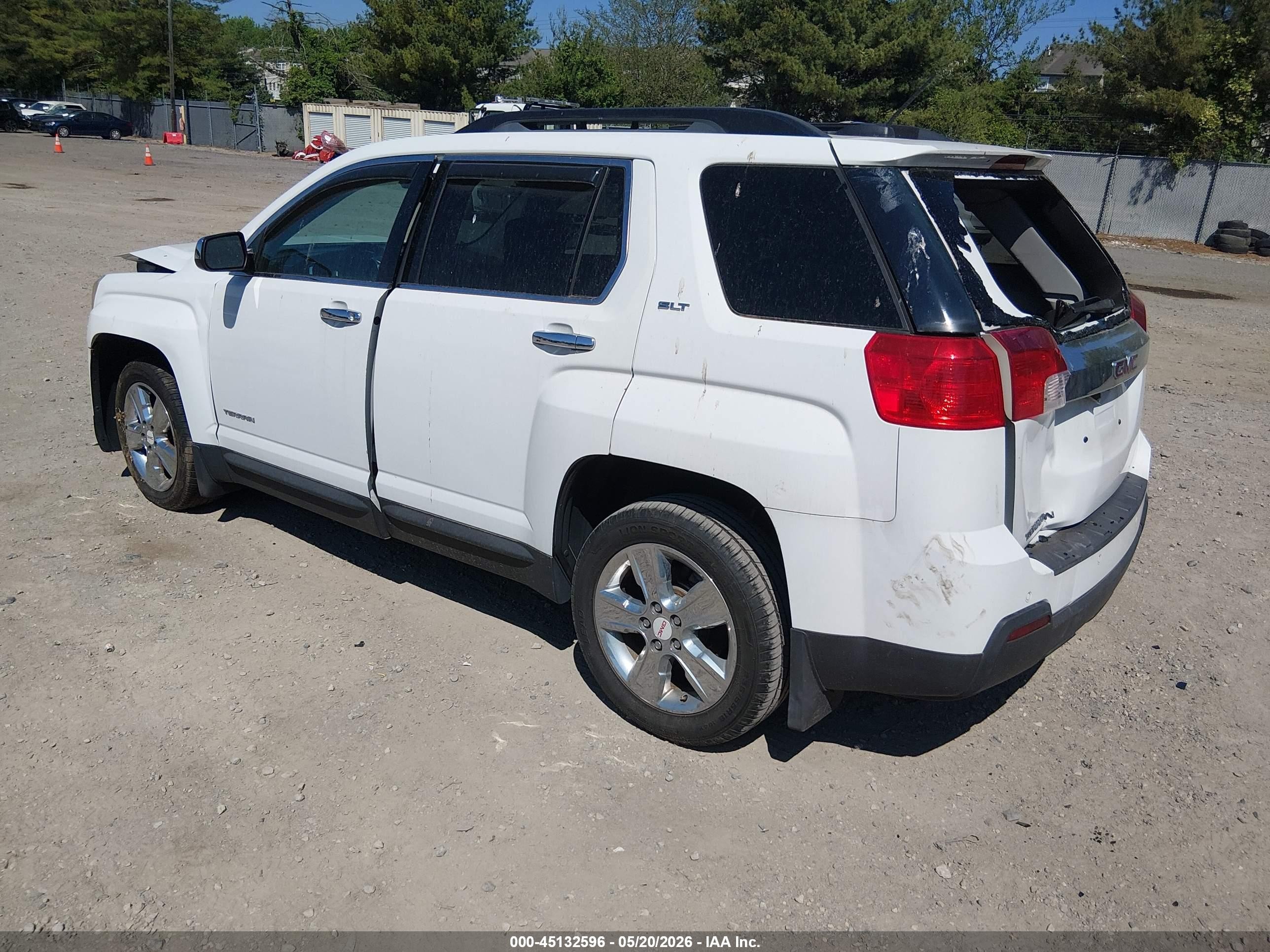 2015 Gmc Terrain Slt-1 White vin: 2GKALSEK4F6245180