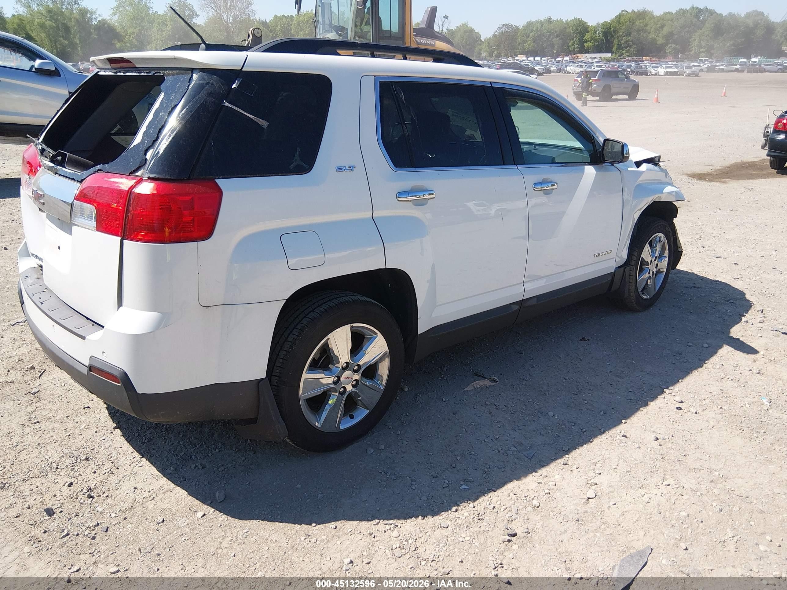 2015 Gmc Terrain Slt-1 White vin: 2GKALSEK4F6245180