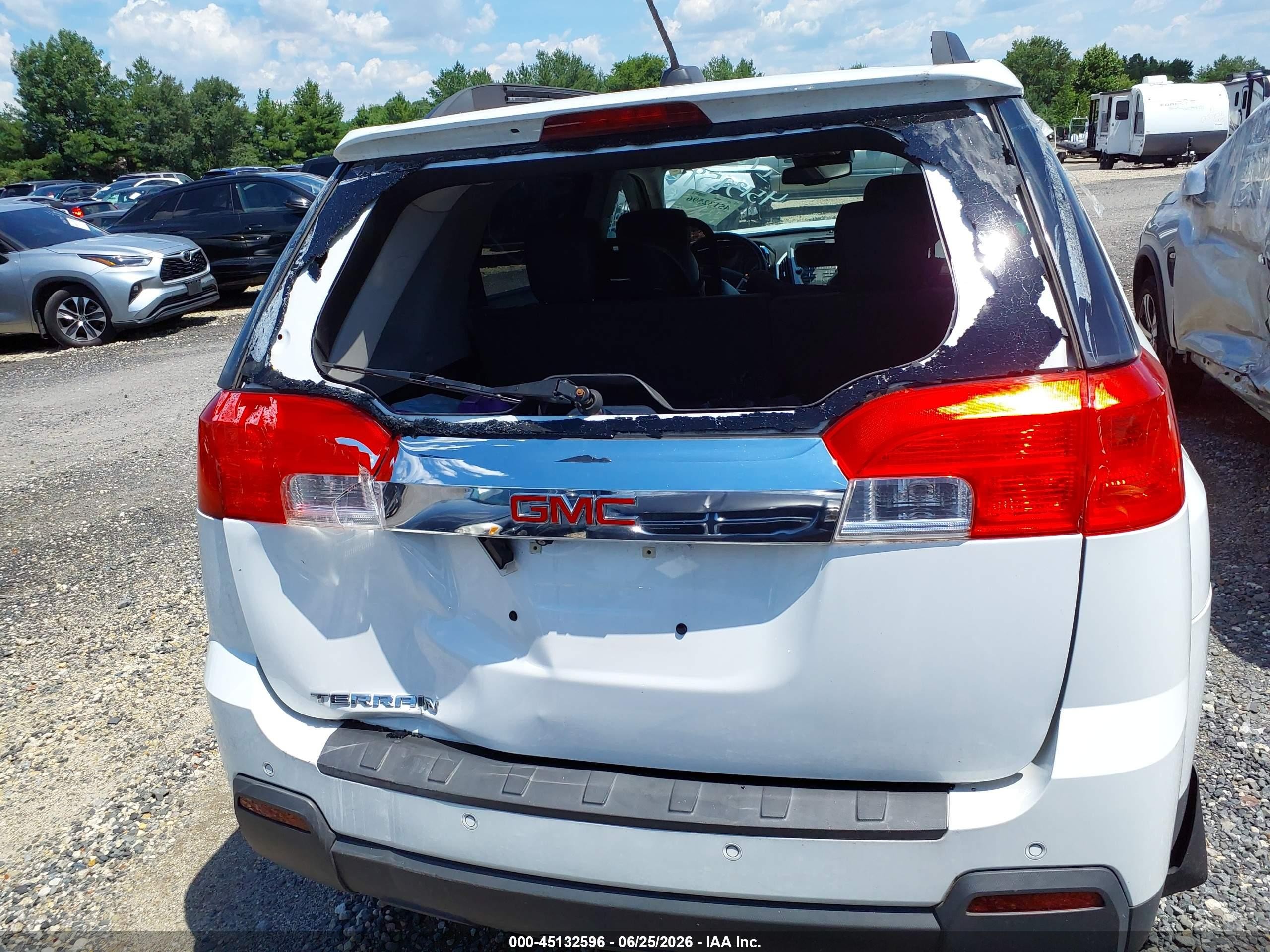 2015 Gmc Terrain Slt-1 White vin: 2GKALSEK4F6245180