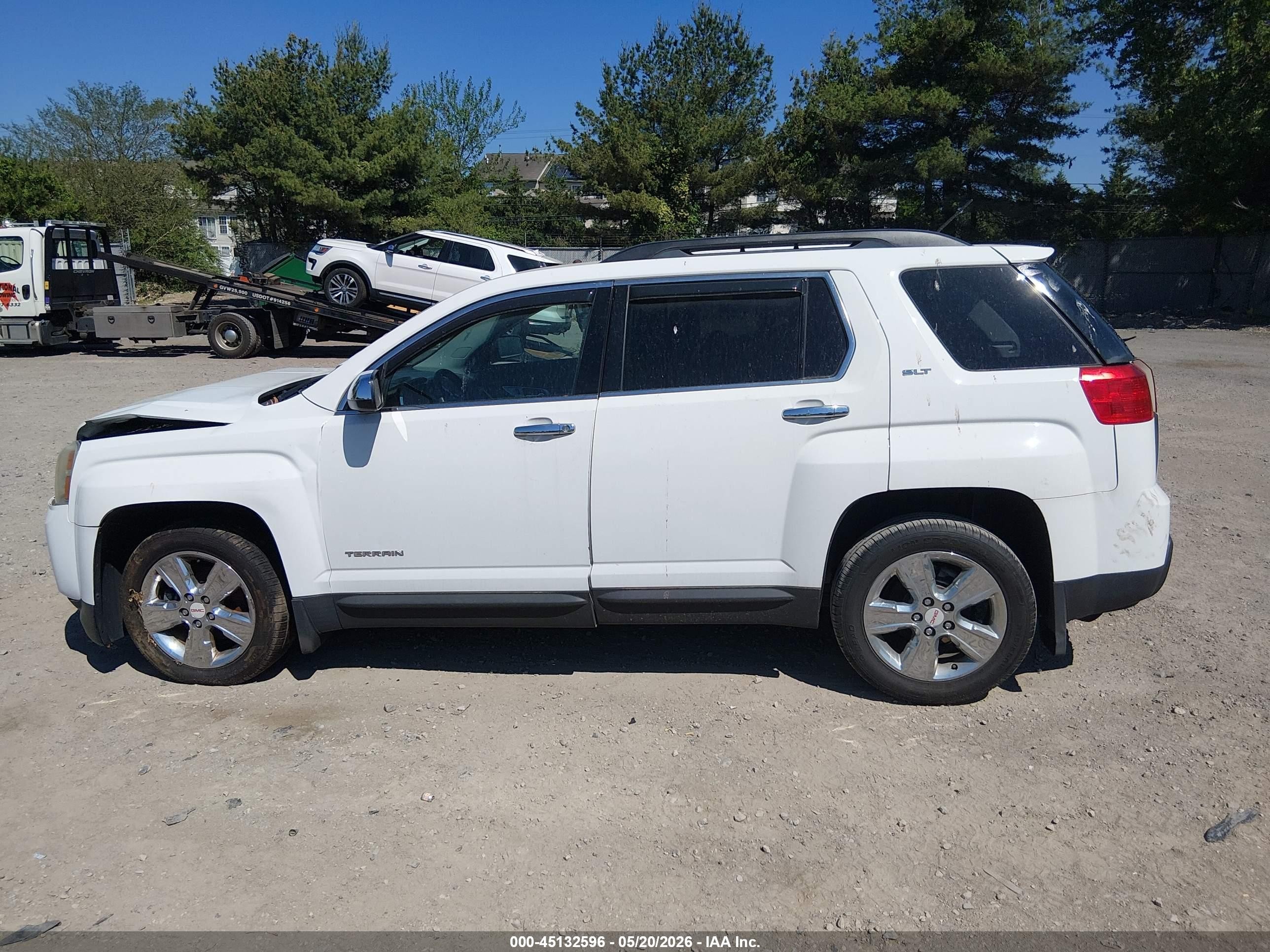 2015 Gmc Terrain Slt-1 White vin: 2GKALSEK4F6245180