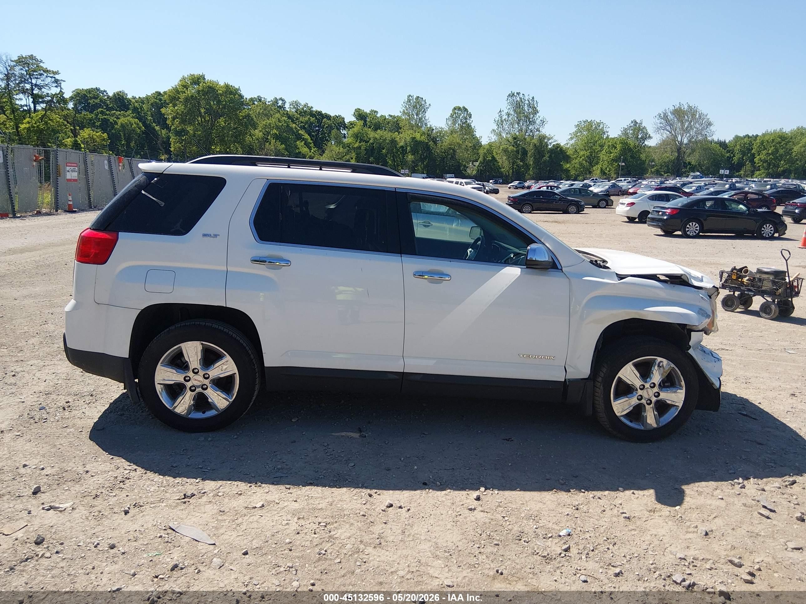 2015 Gmc Terrain Slt-1 White vin: 2GKALSEK4F6245180
